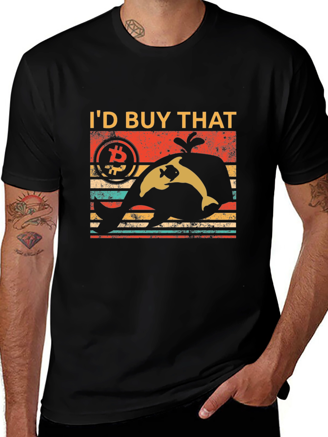 Variant 3 of I'd Buy That Bitcoin Whale T-Shirt