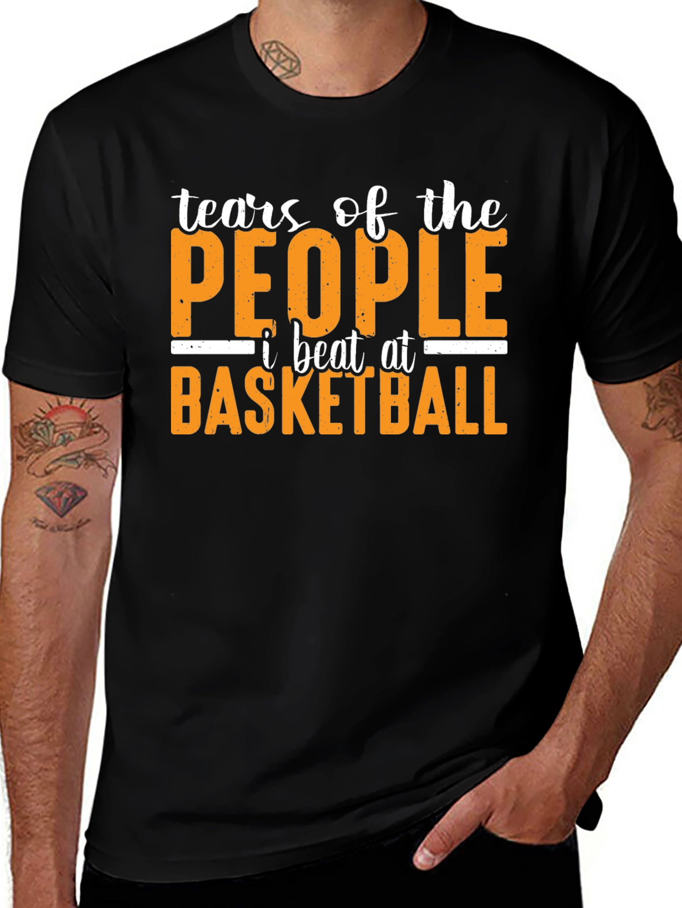 Variant 6 of Basketball T-Shirt: Tears of the People I Beat