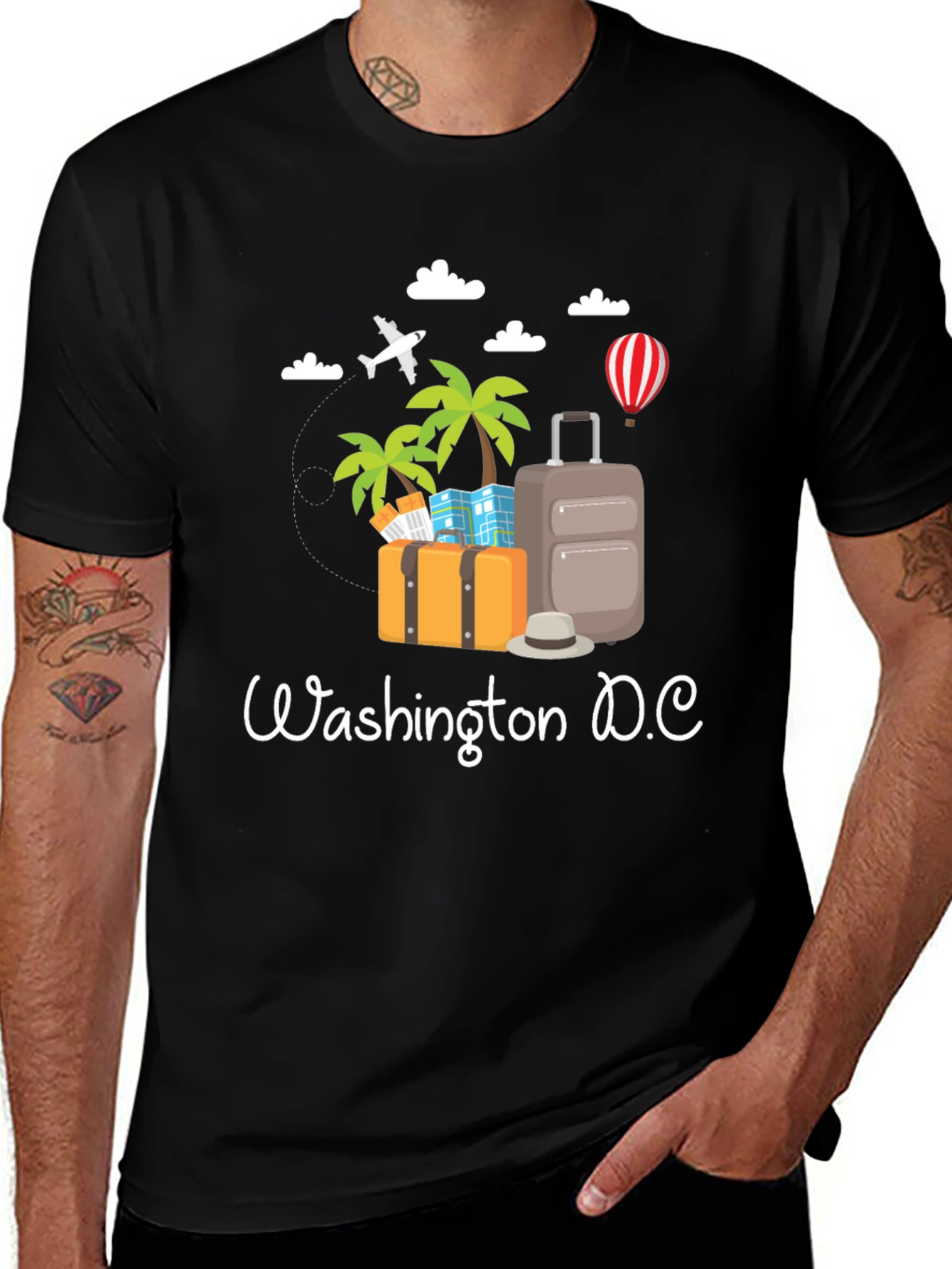 Washington D.C. Travel Graphic T-Shirt