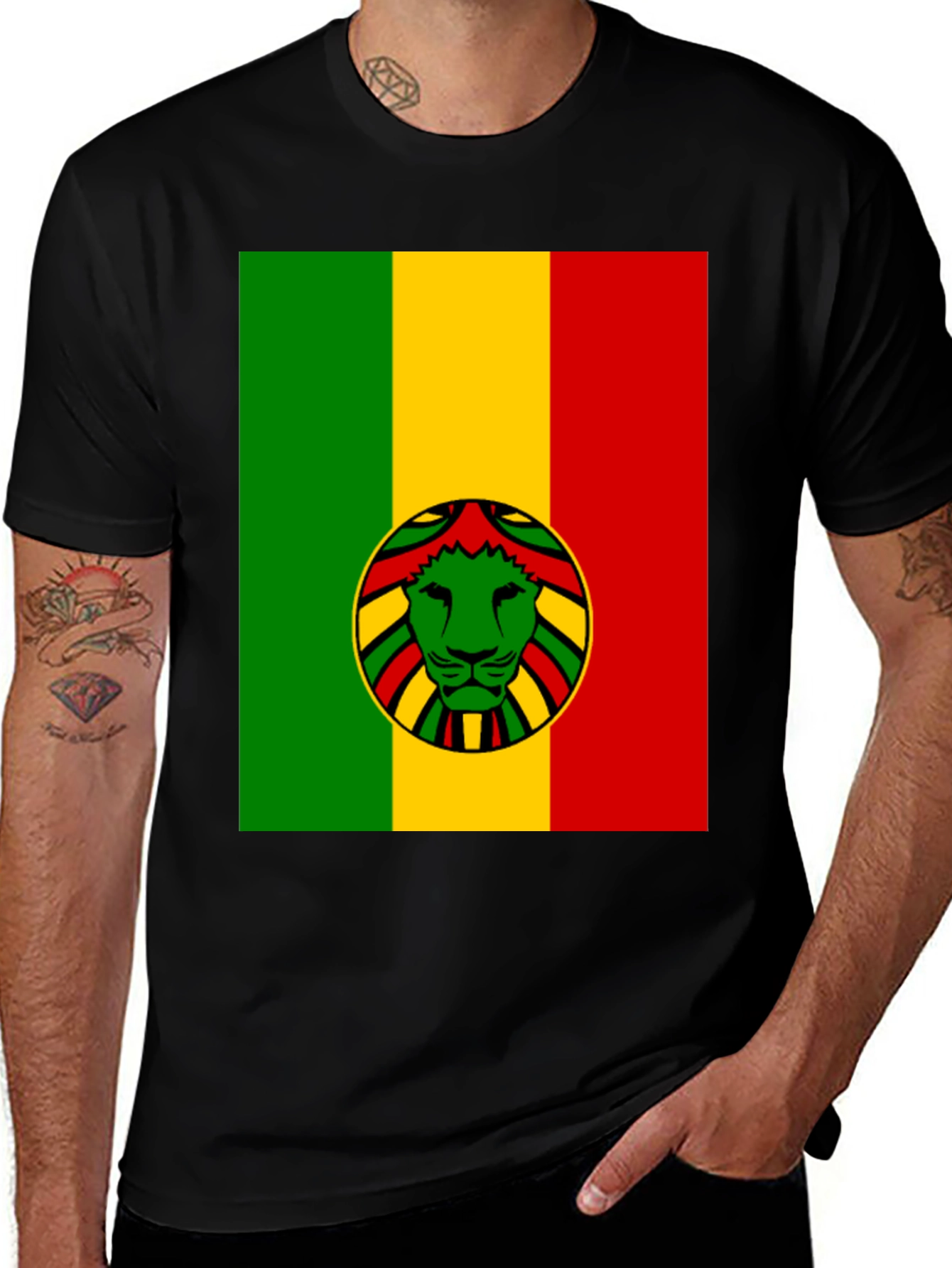 Rasta Lion T-Shirt - Reggae Vibes