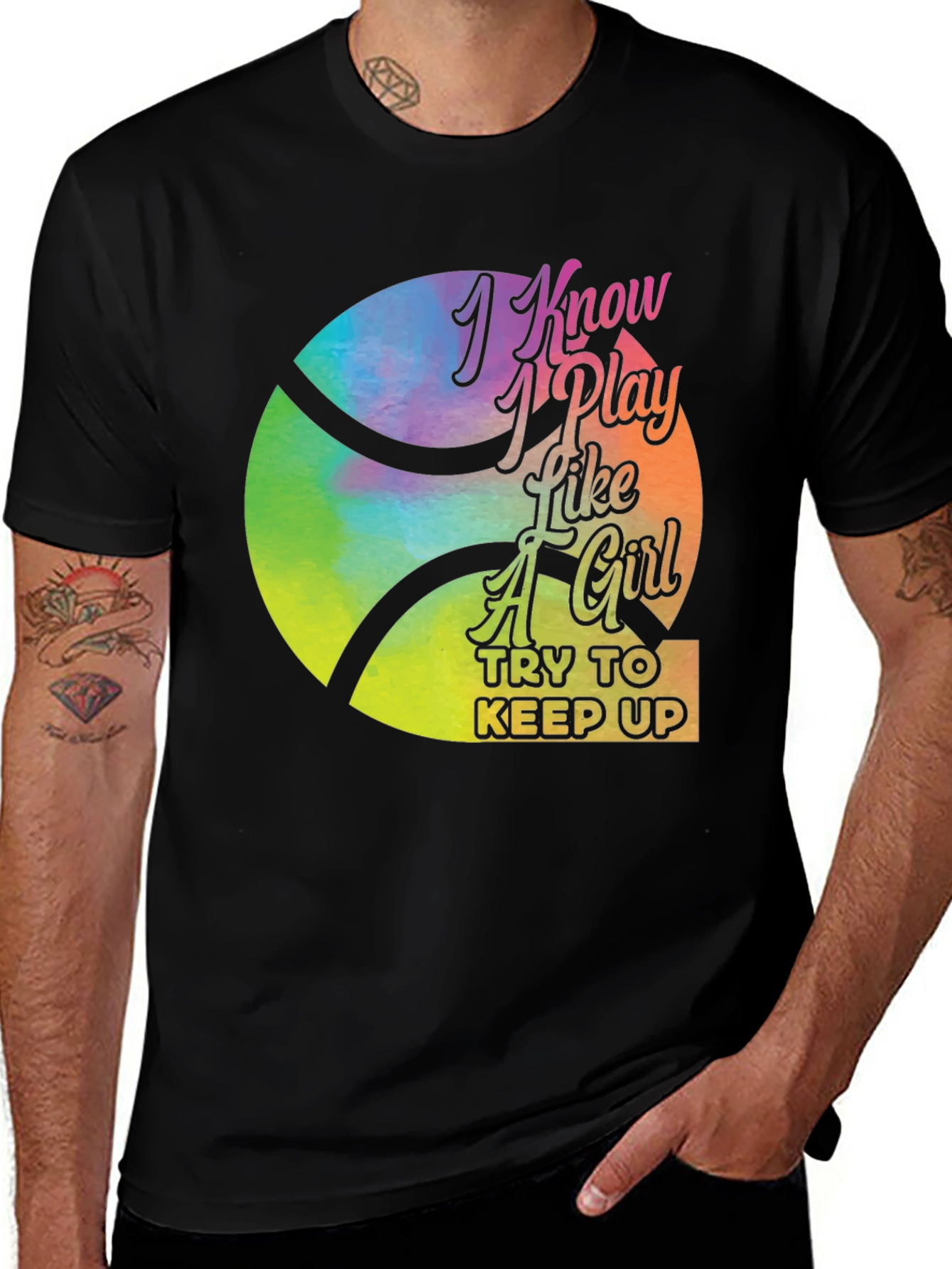 Variant 18 of I Know I Play Like A Girl Graphic Tee