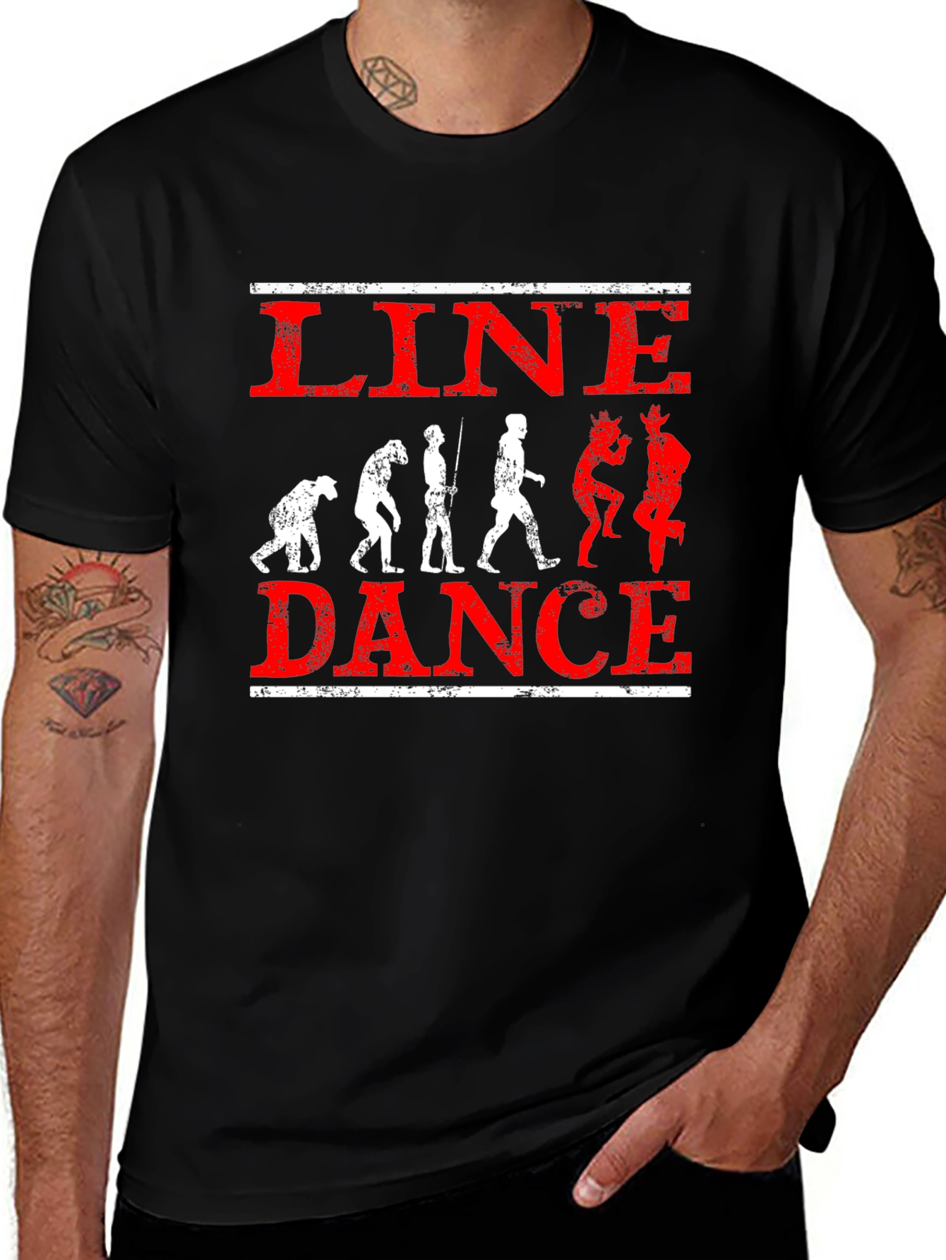 Black Line Dance Evolution Graphic Tee main image