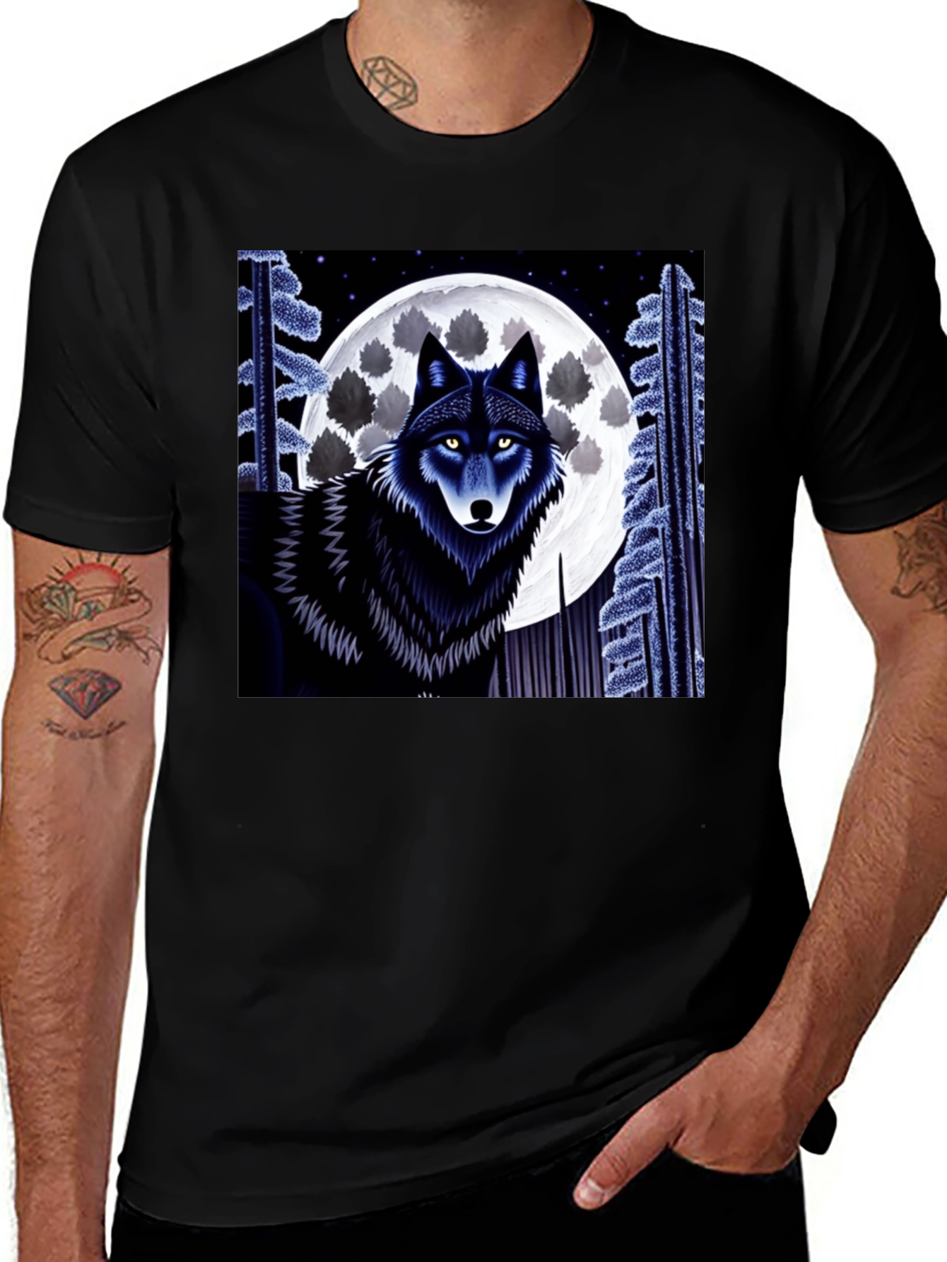 Variant 12 of Wolf Moon Graphic Tee