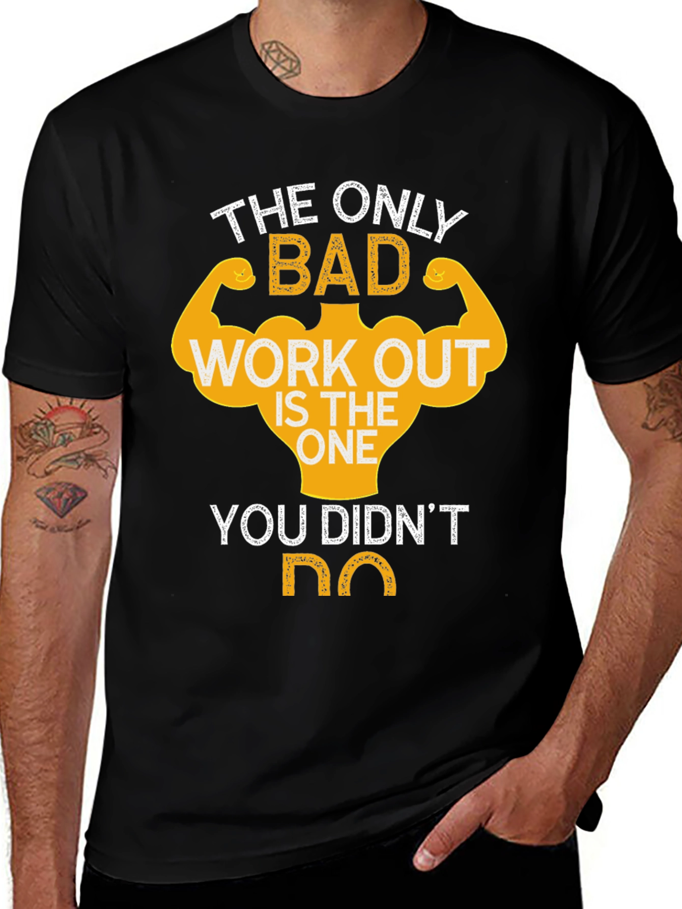 Variant 15 of Workout Motivation T-Shirt - Gym Fitness Apparel