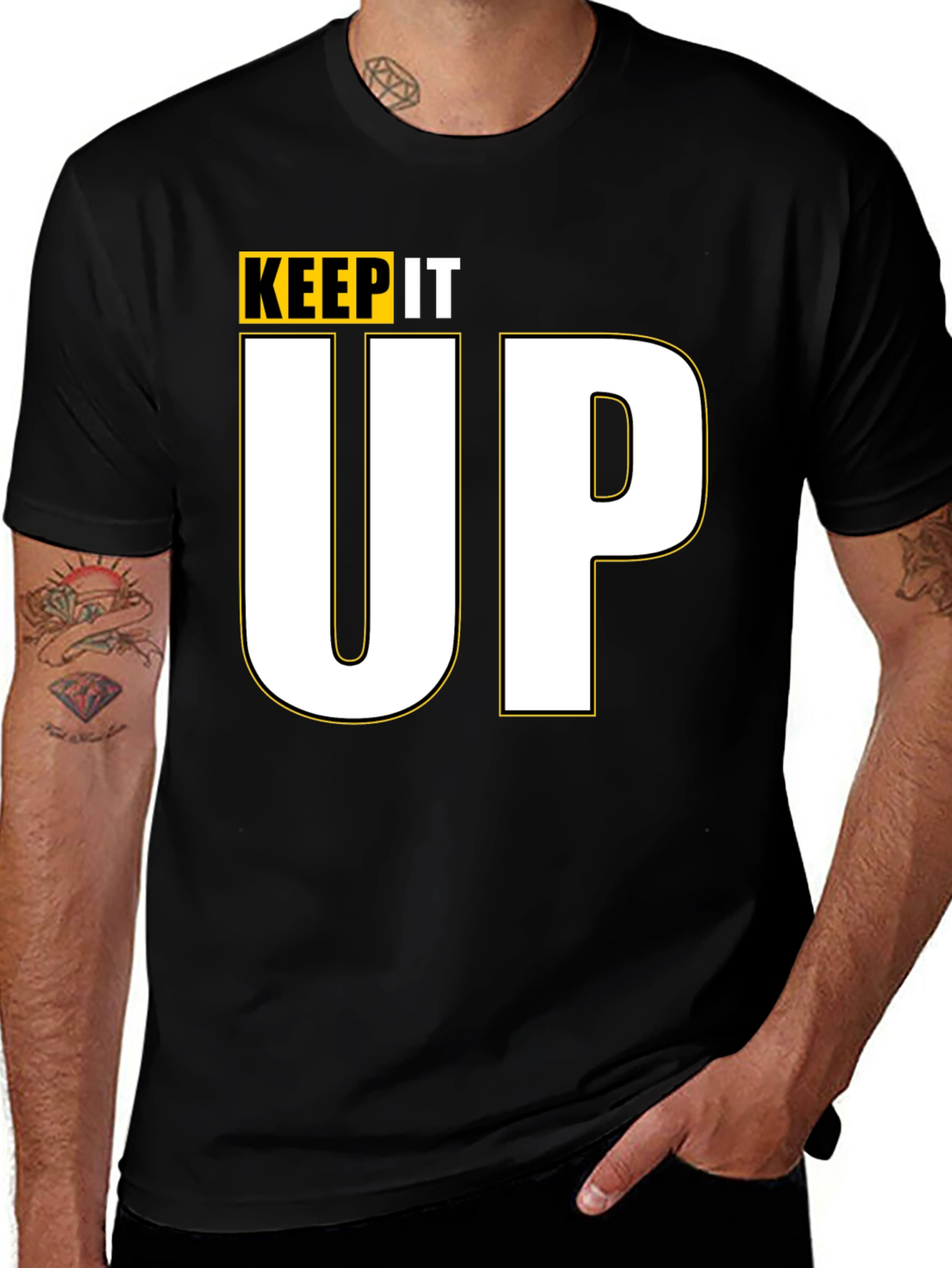 Variant 5 of Keep It Up Graphic Tee - Stylish & Comfortable