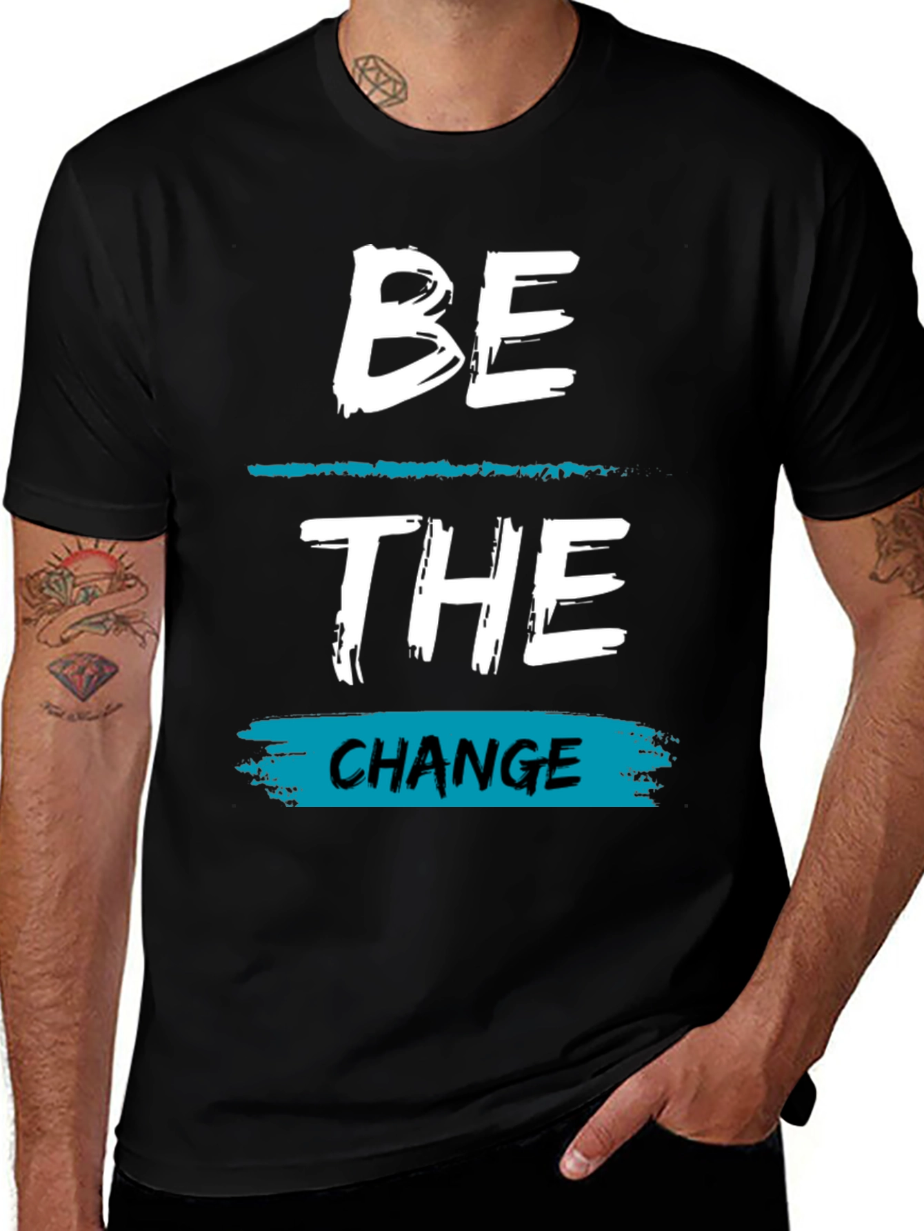 Variant 9 of Be The Change Graphic Tee - Stylish & Inspiring