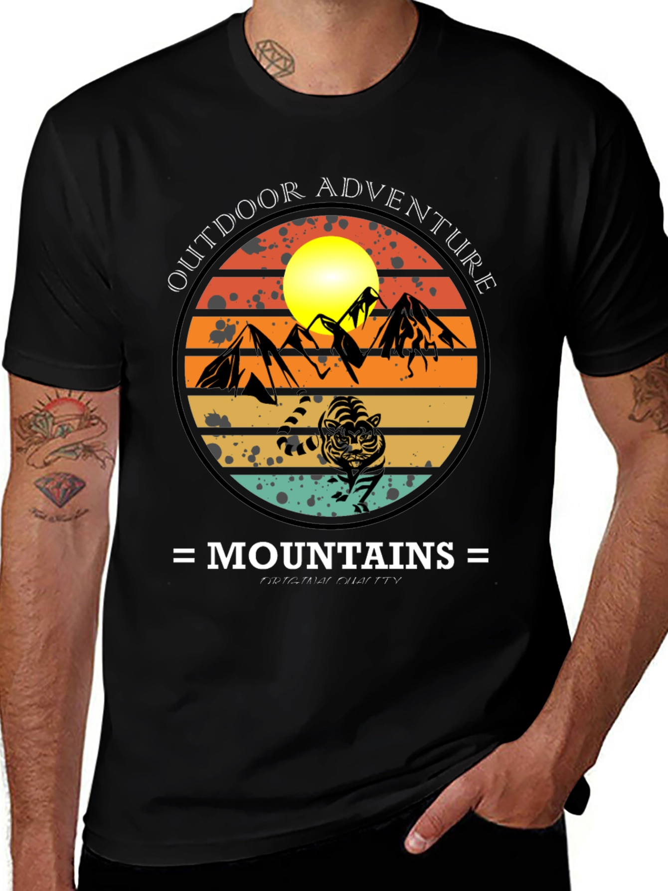 Variant 20 of Outdoor Adventure Mountains Graphic Tee