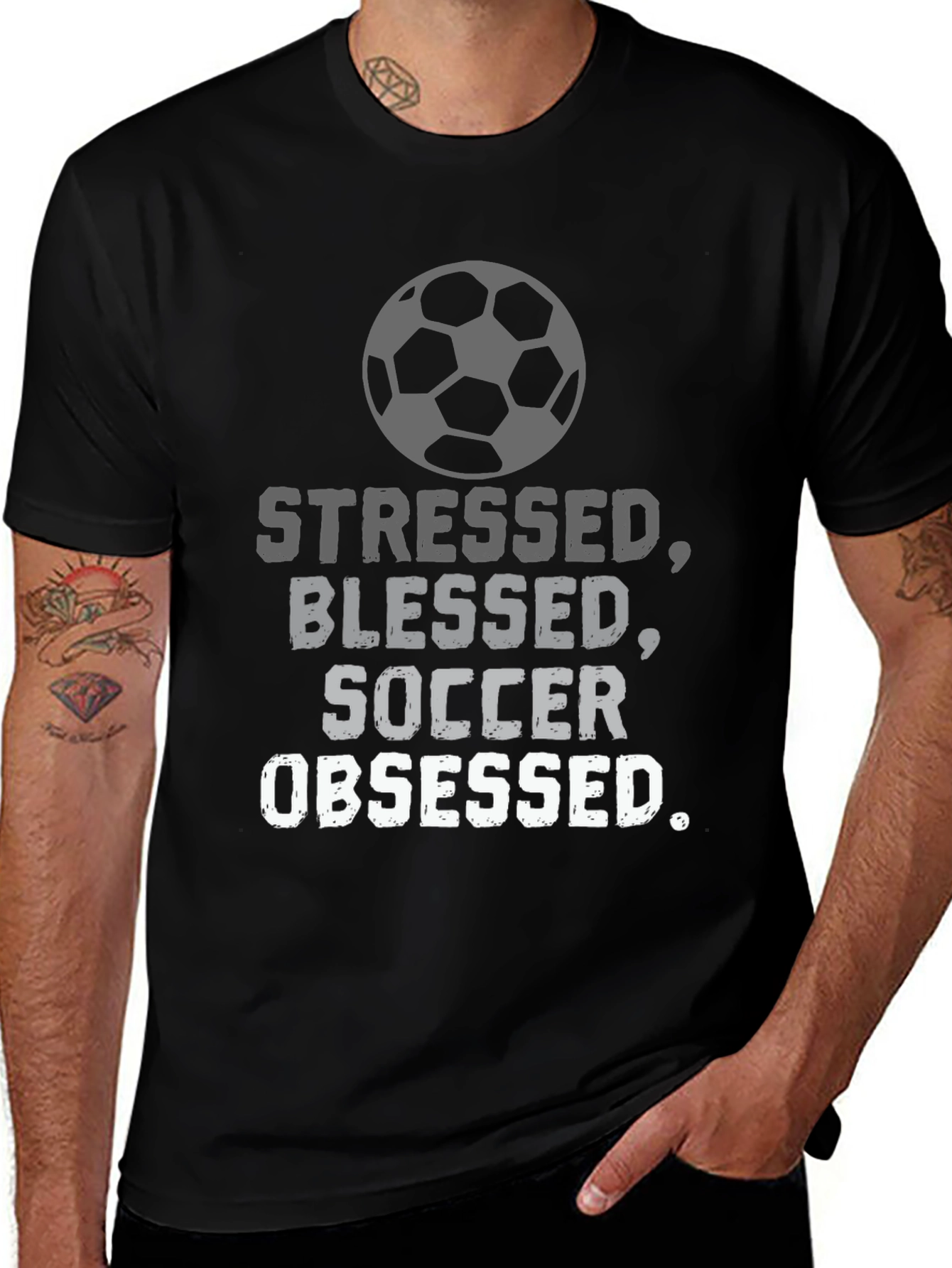 Variant 11 of Stressed, Blessed, Soccer Obsessed T-Shirt
