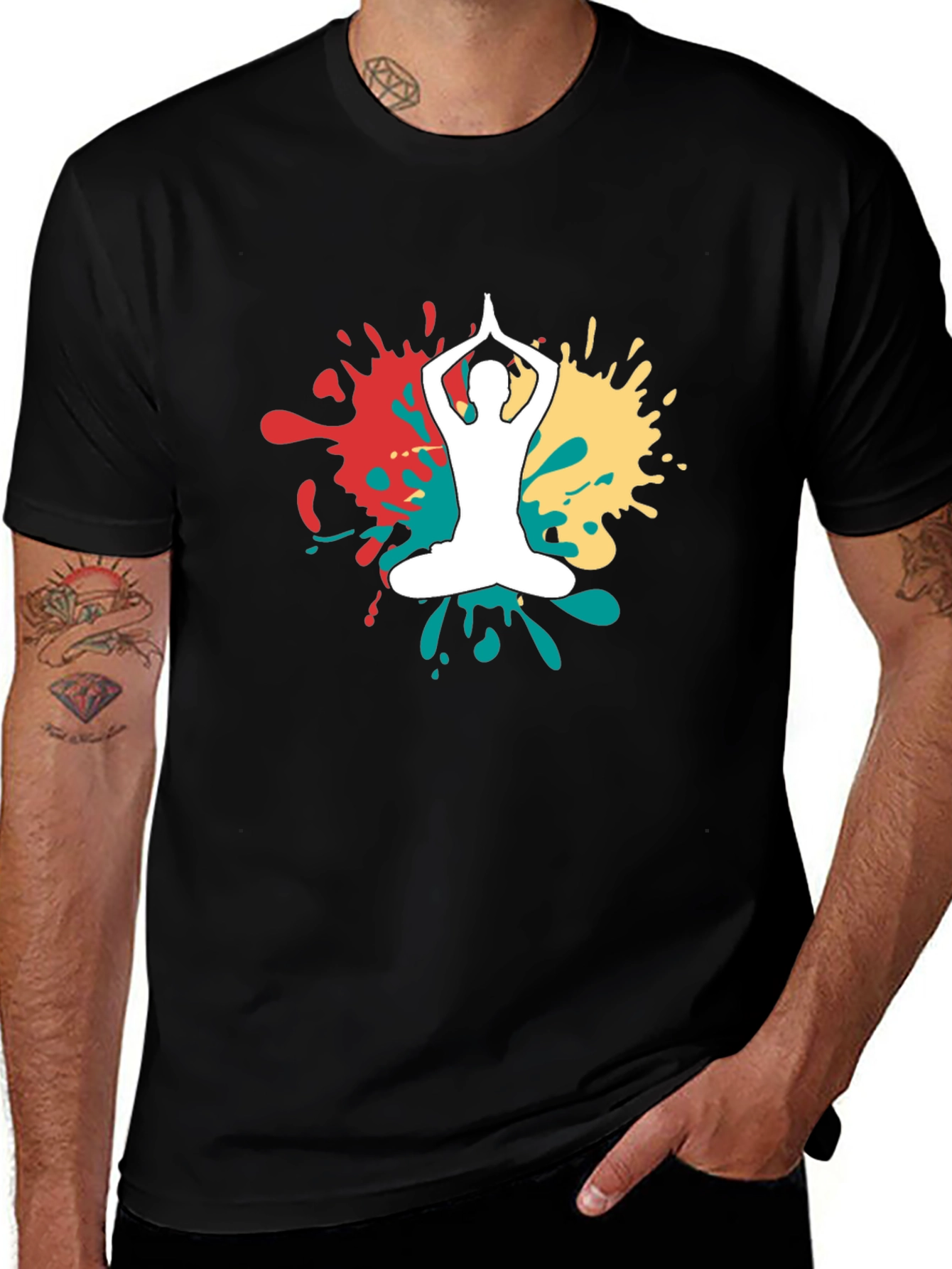 Variant 15 of Yoga Pose T-Shirt - Relaxed Fit, Unique Design