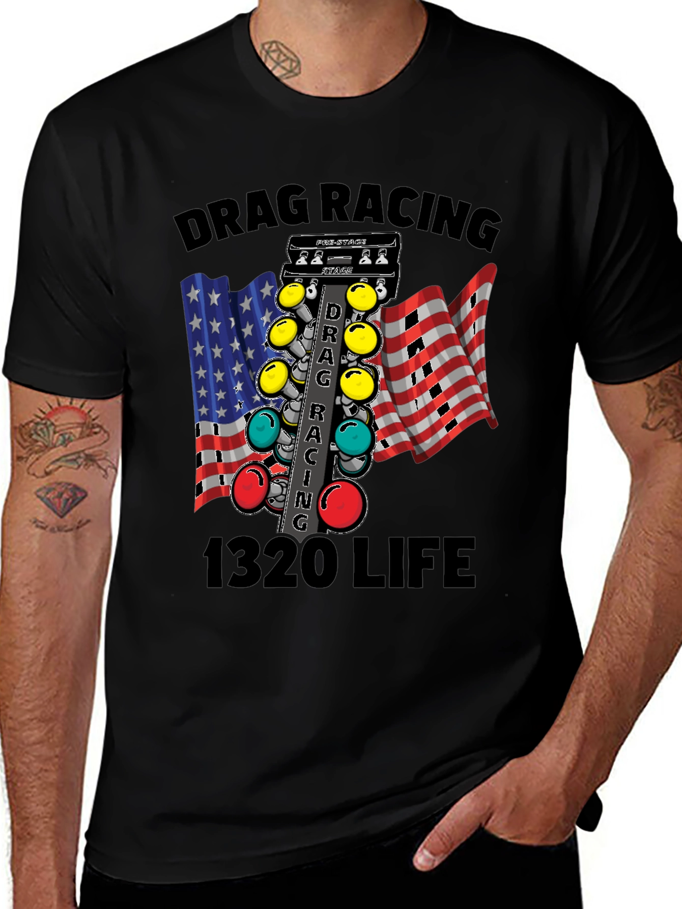 Variant 16 of Drag Racing 1320 Life Graphic T-Shirt