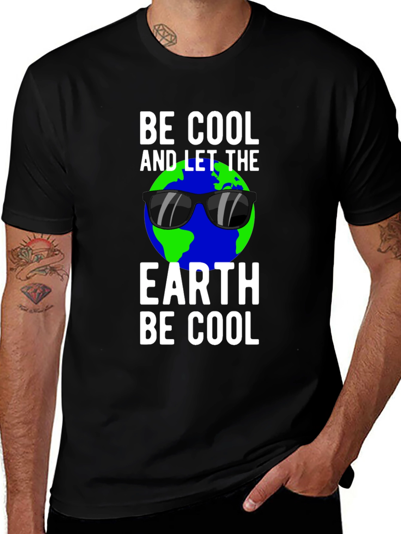 Variant 21 of Be Cool Earth T-Shirt