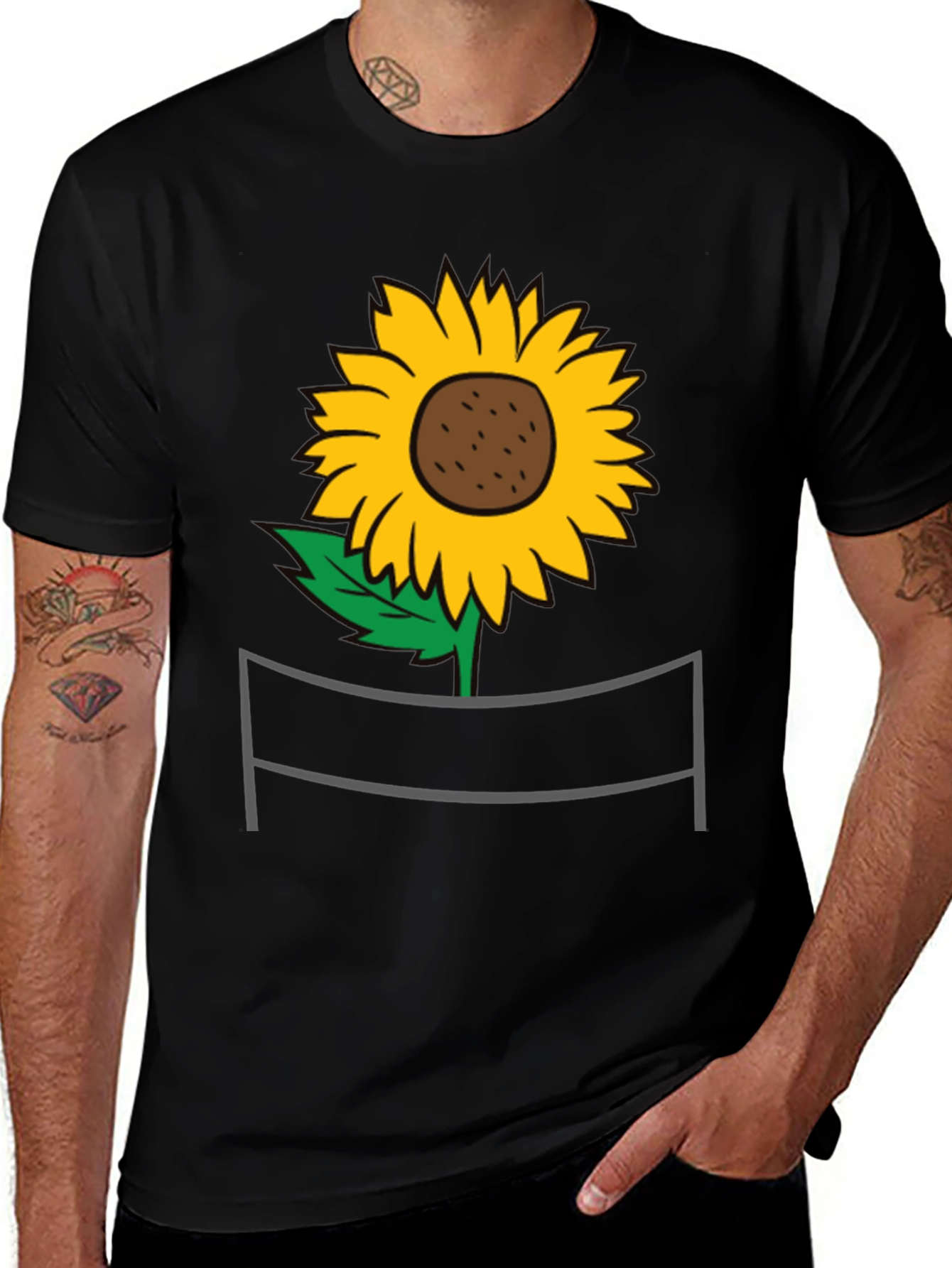 Variant 9 of Sunflower Volleyball Graphic Tee