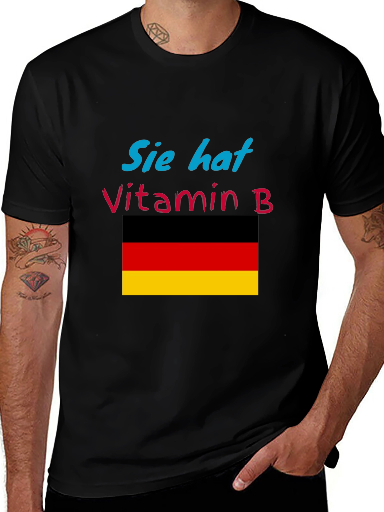Variant 28 of German Flag Vitamin B T-Shirt