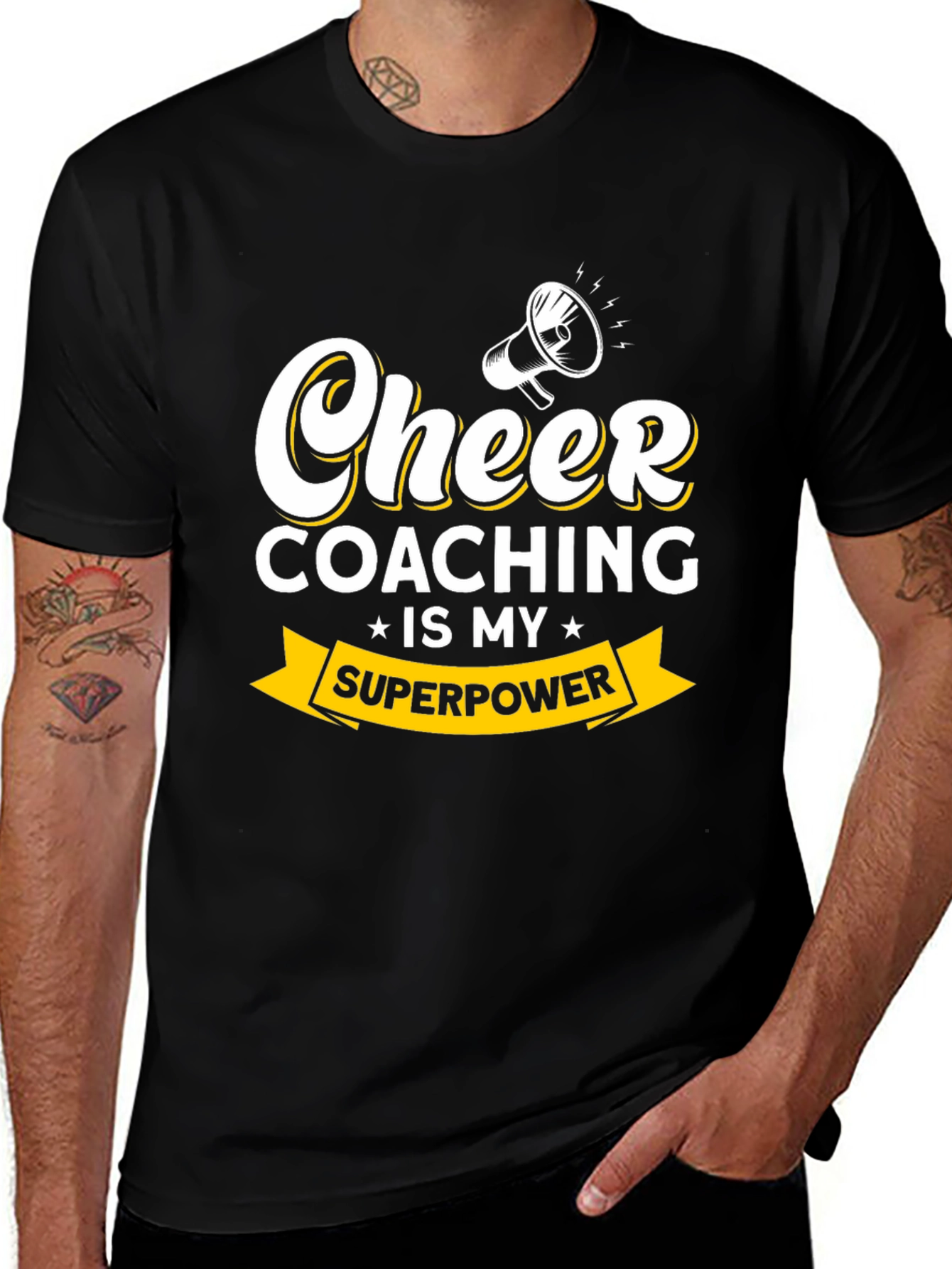 Variant 14 of Cheer Coaching is My Superpower Graphic Tee