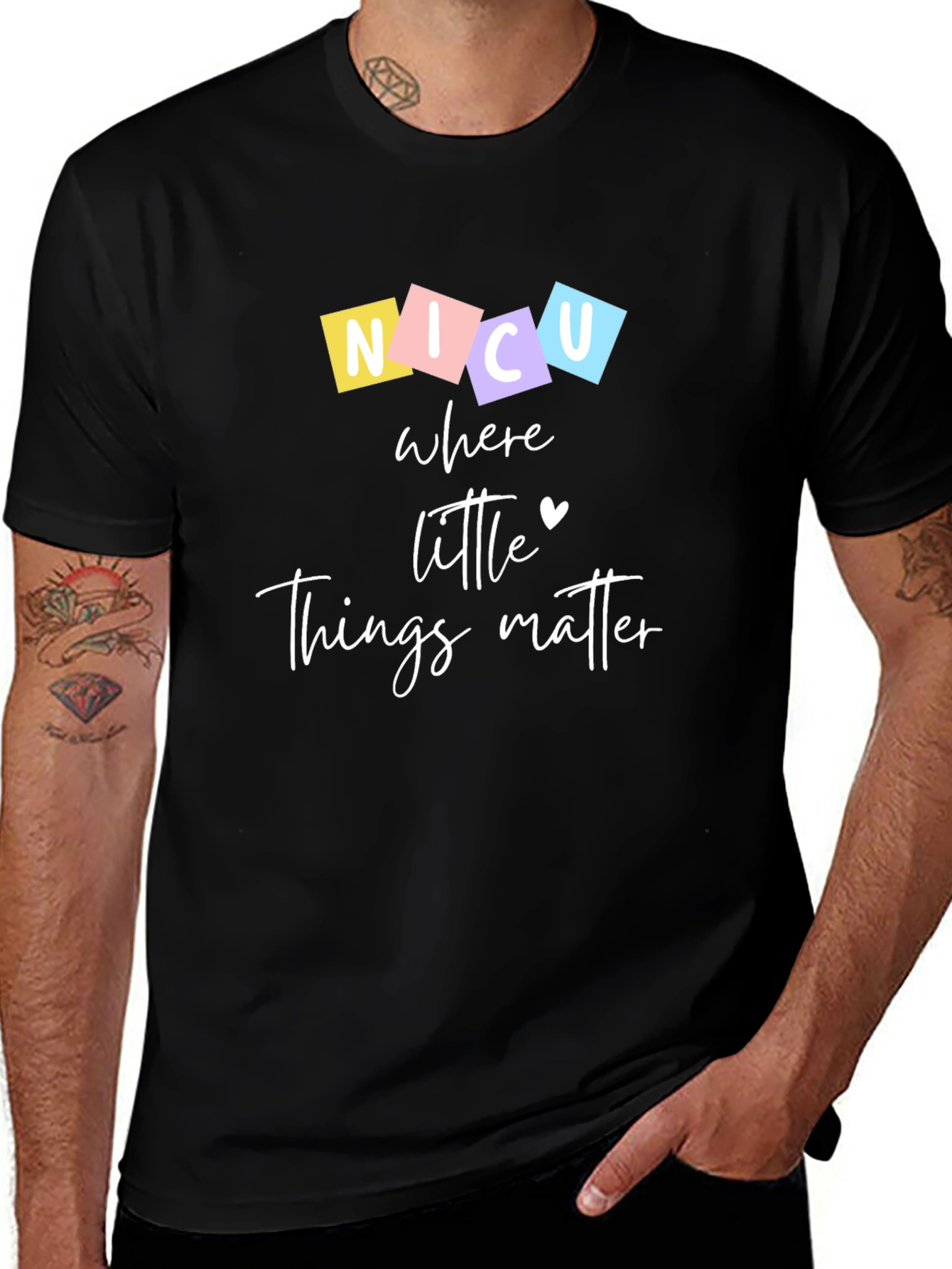 NICU Where Little Things Matter Graphic T-Shirt