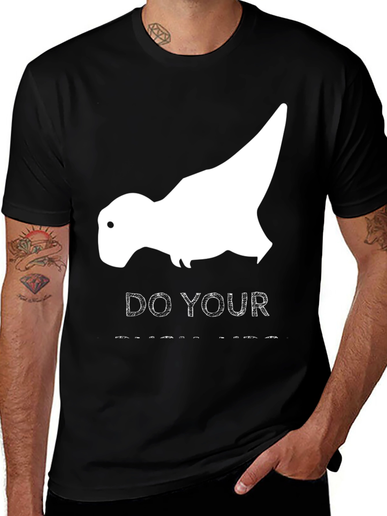 Variant 10 of Dino T-Rex Graphic T-Shirt - Do Your Squats