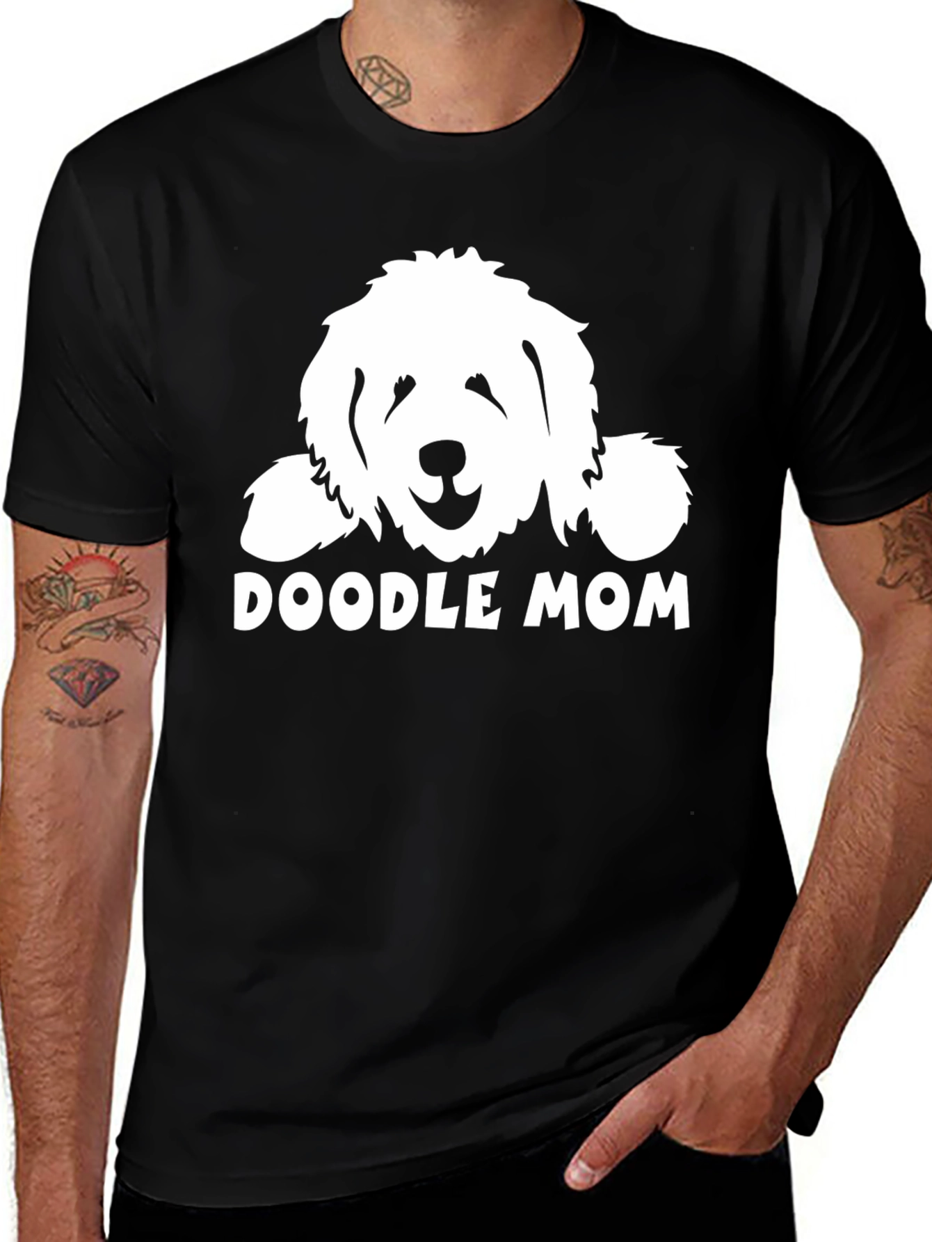 Variant 23 of Doodle Mom Graphic T-Shirt - Dog Lover Tee