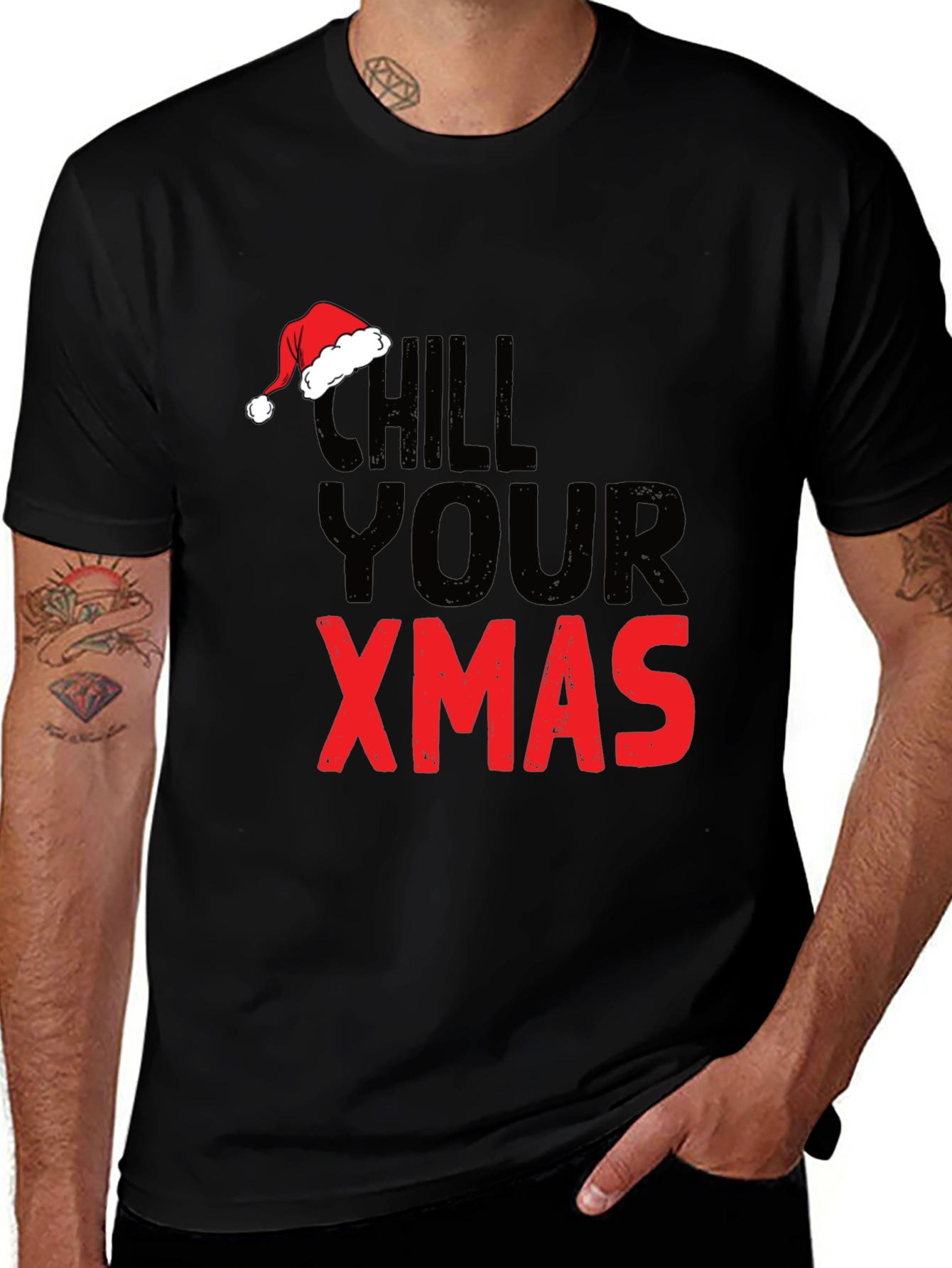 Variant 3 of Chill Your Xmas Graphic Tee