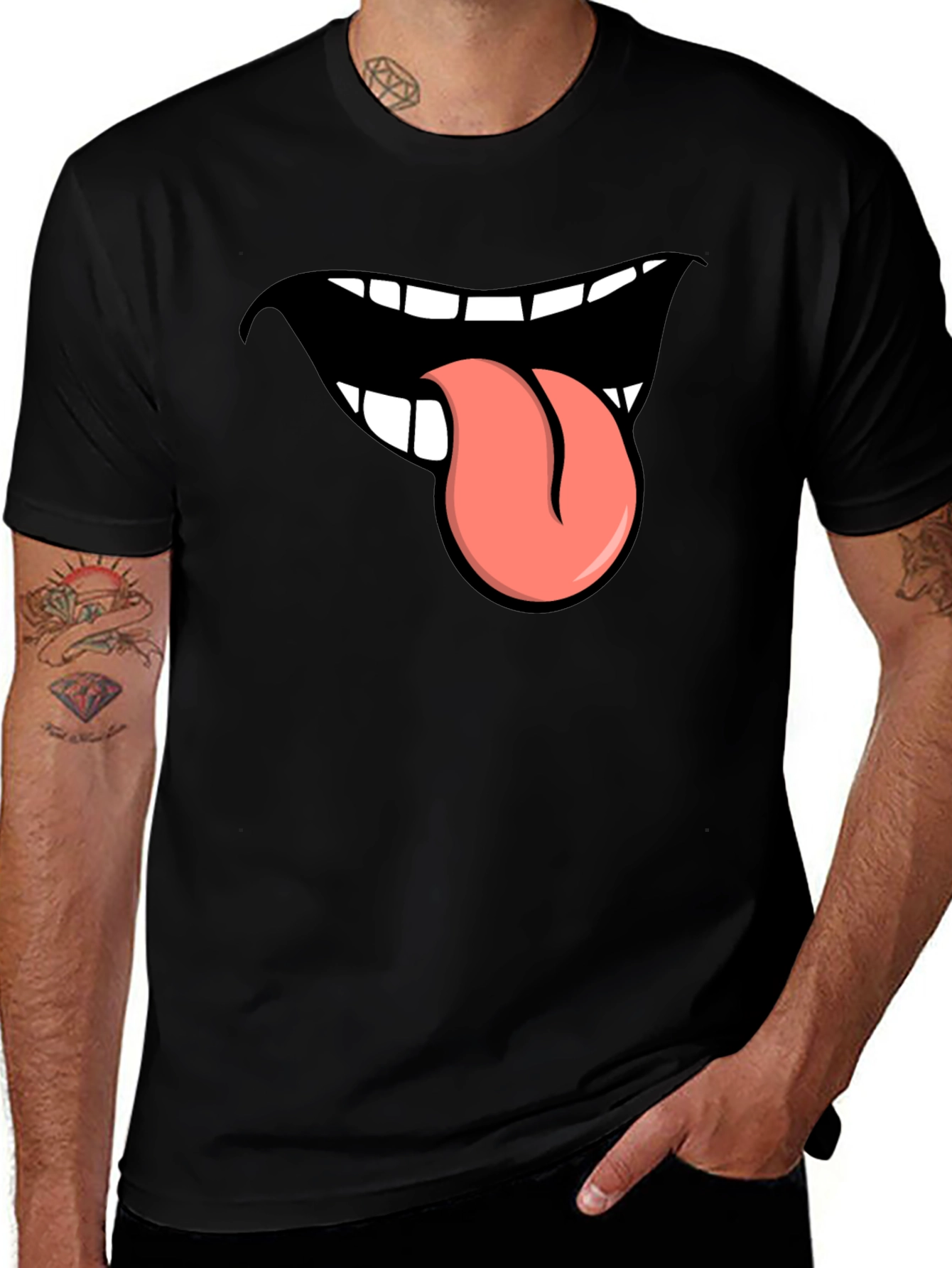 Variant 25 of Funny Tongue Out Graphic T-Shirt