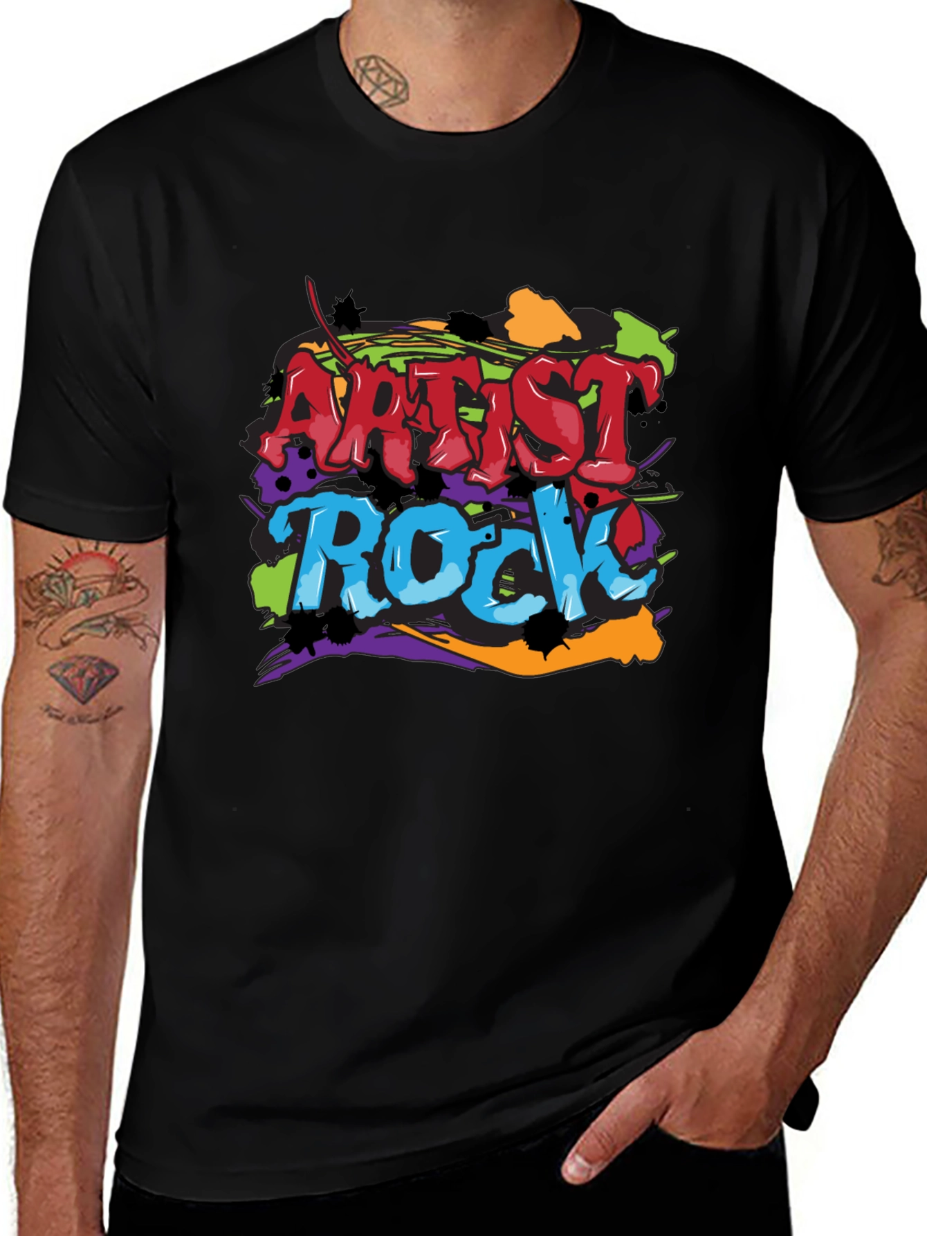 Variant 23 of Artist Rock Graphic Tee - Crew Neck
