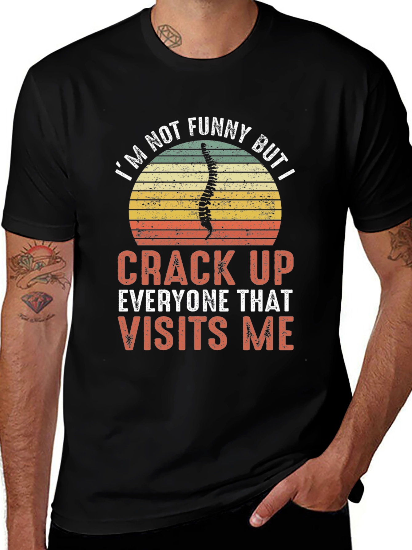 Variant 12 of Funny Chiropractor T-Shirt - Crack Up Visits