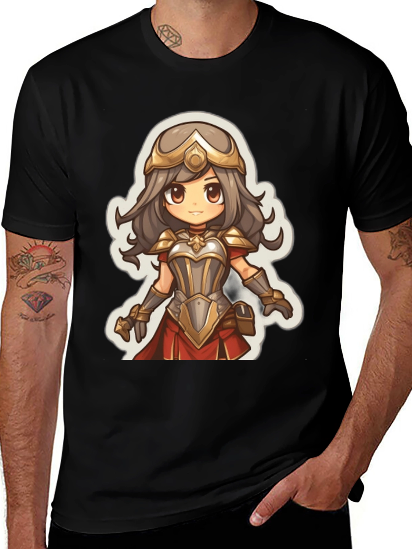 Variant 15 of Anime Warrior Graphic Tee - Soft Cotton Blend