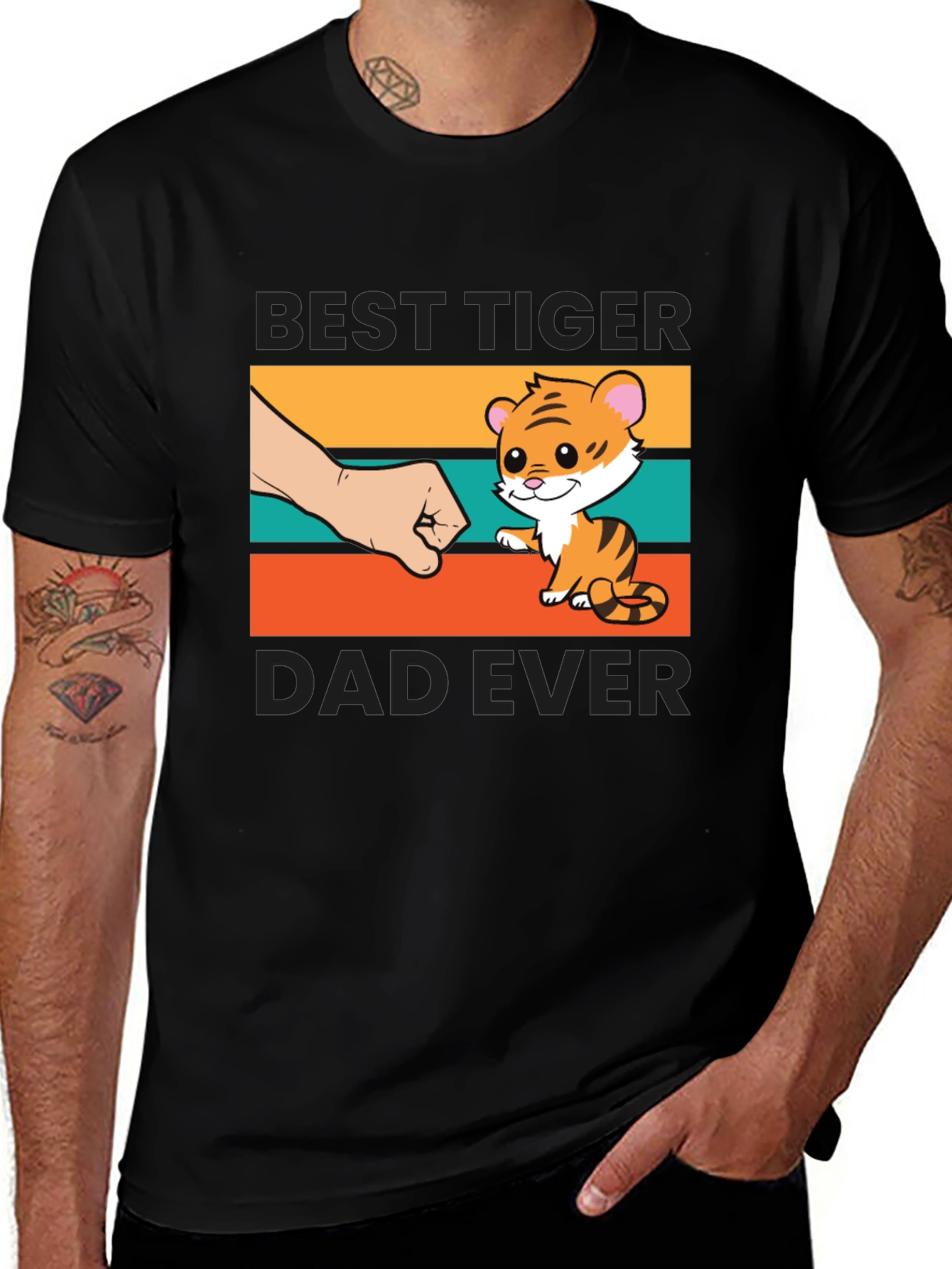 Variant 11 of Best Tiger Dad Ever T-Shirt