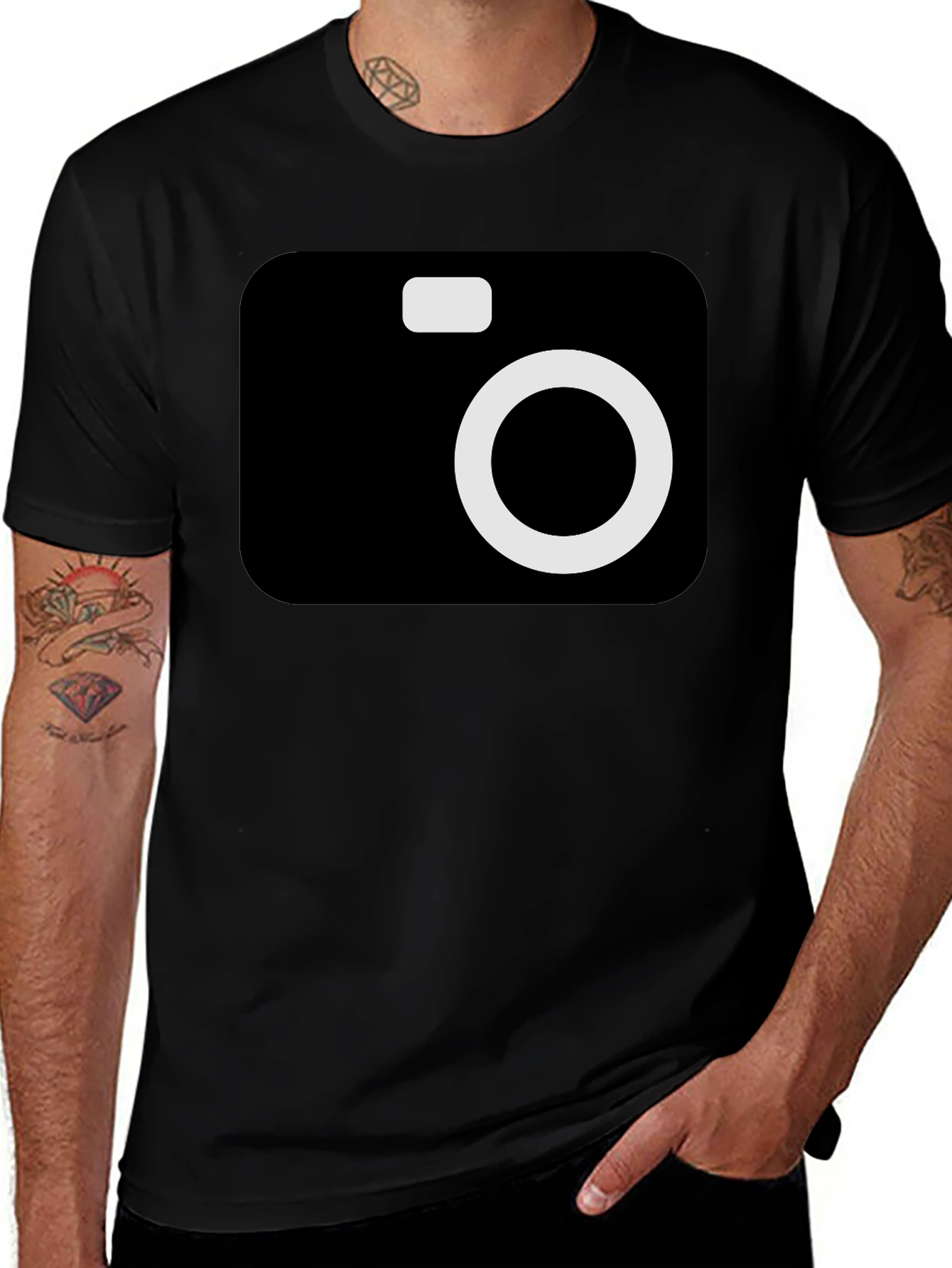 Variant 25 of Camera Graphic Black T-Shirt - Photographer Style