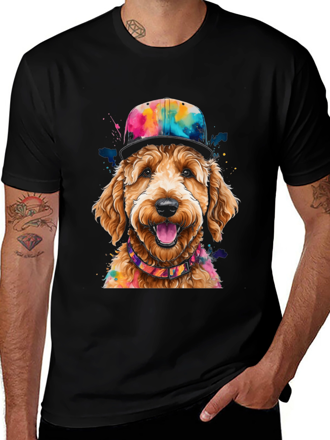 Variant 27 of Dog in Hat Graphic Tee