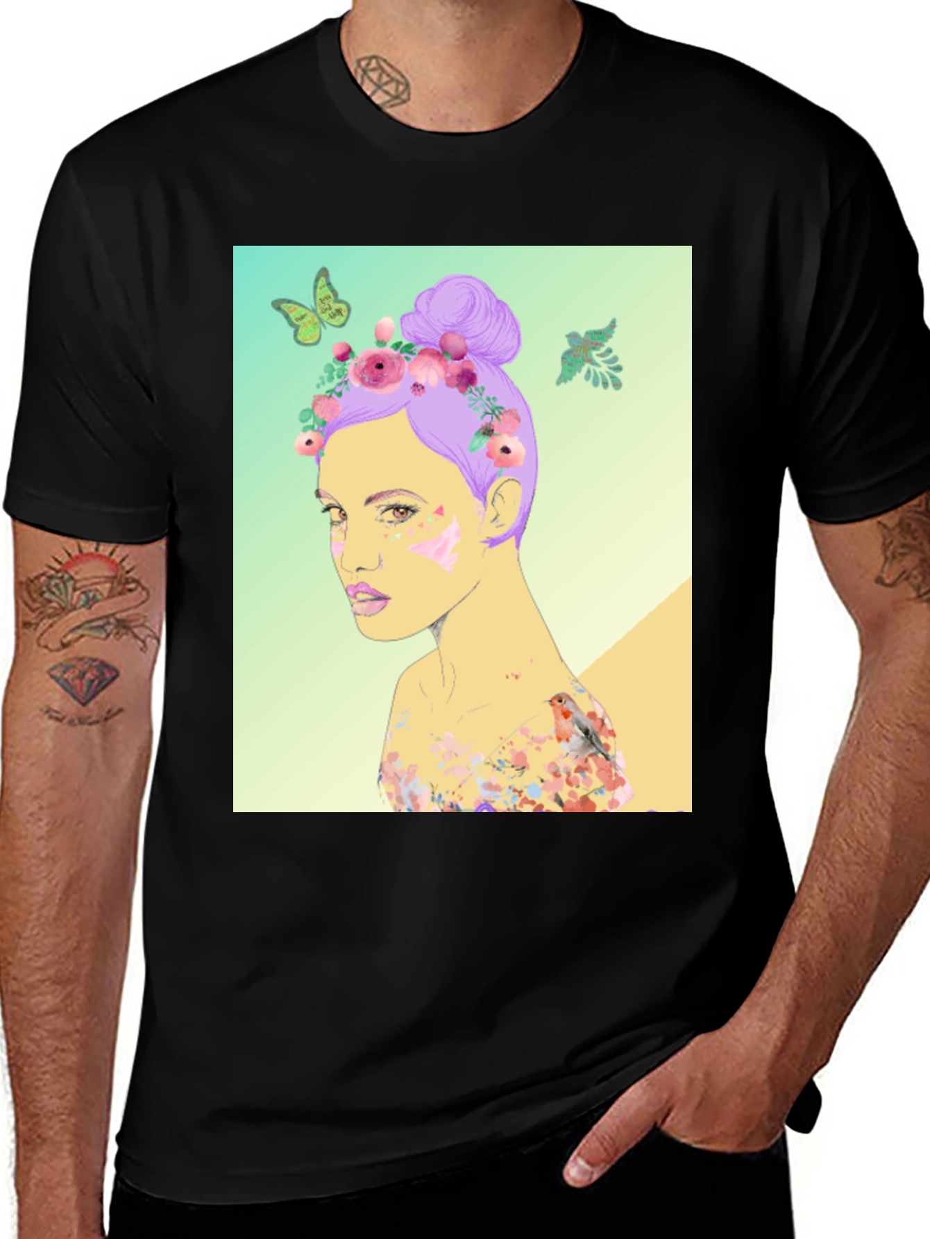 Variant 16 of Floral Woman Graphic Tee