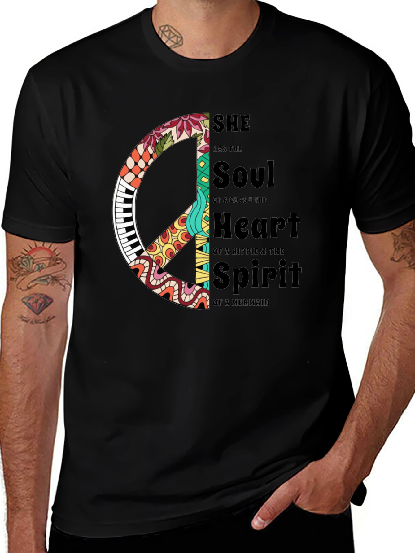 Variant 3 of Hippie Soul Mermaid Spirit Graphic T-Shirt