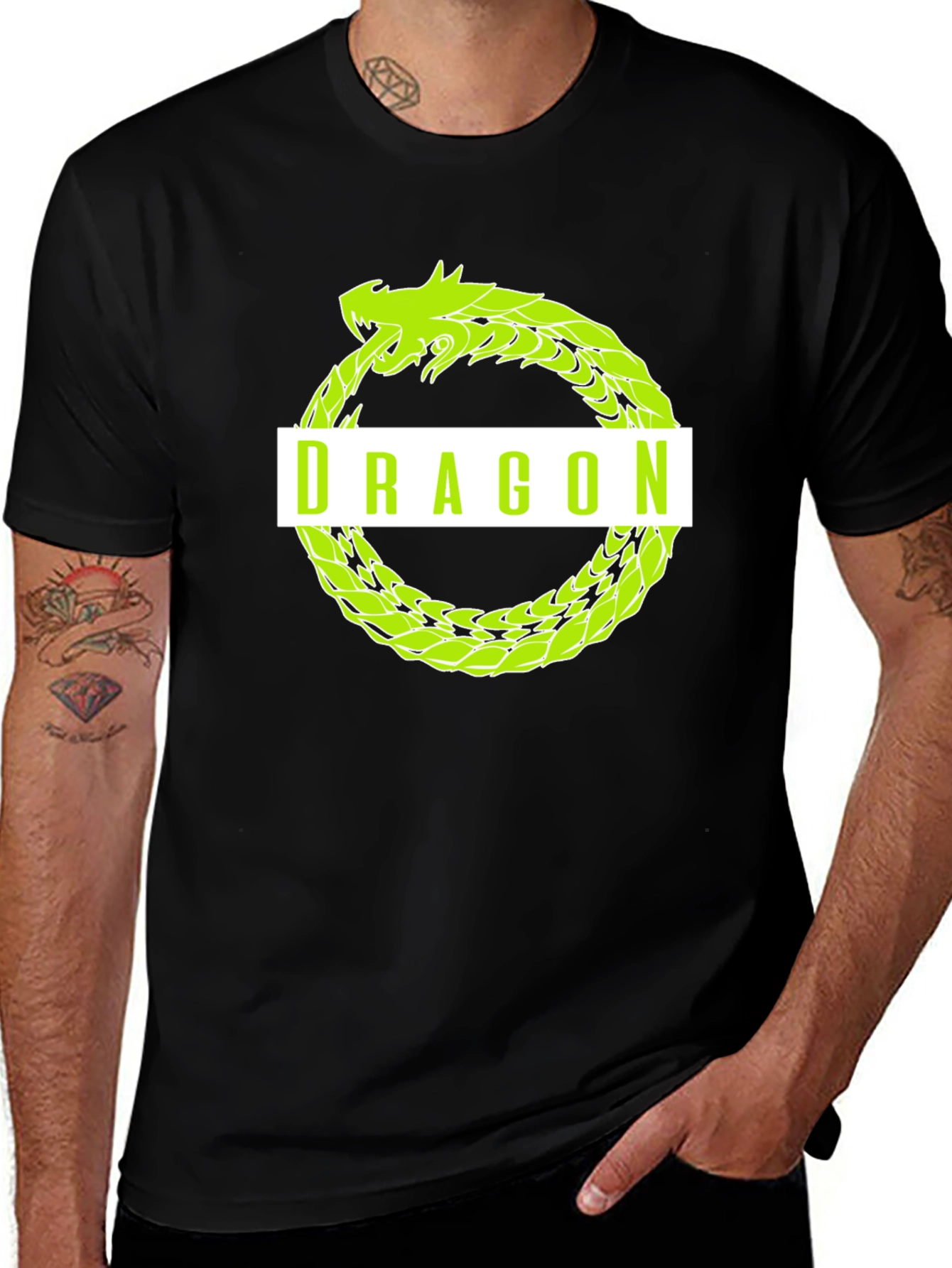 Dragon Ouroboros T-Shirt - Graphic Print