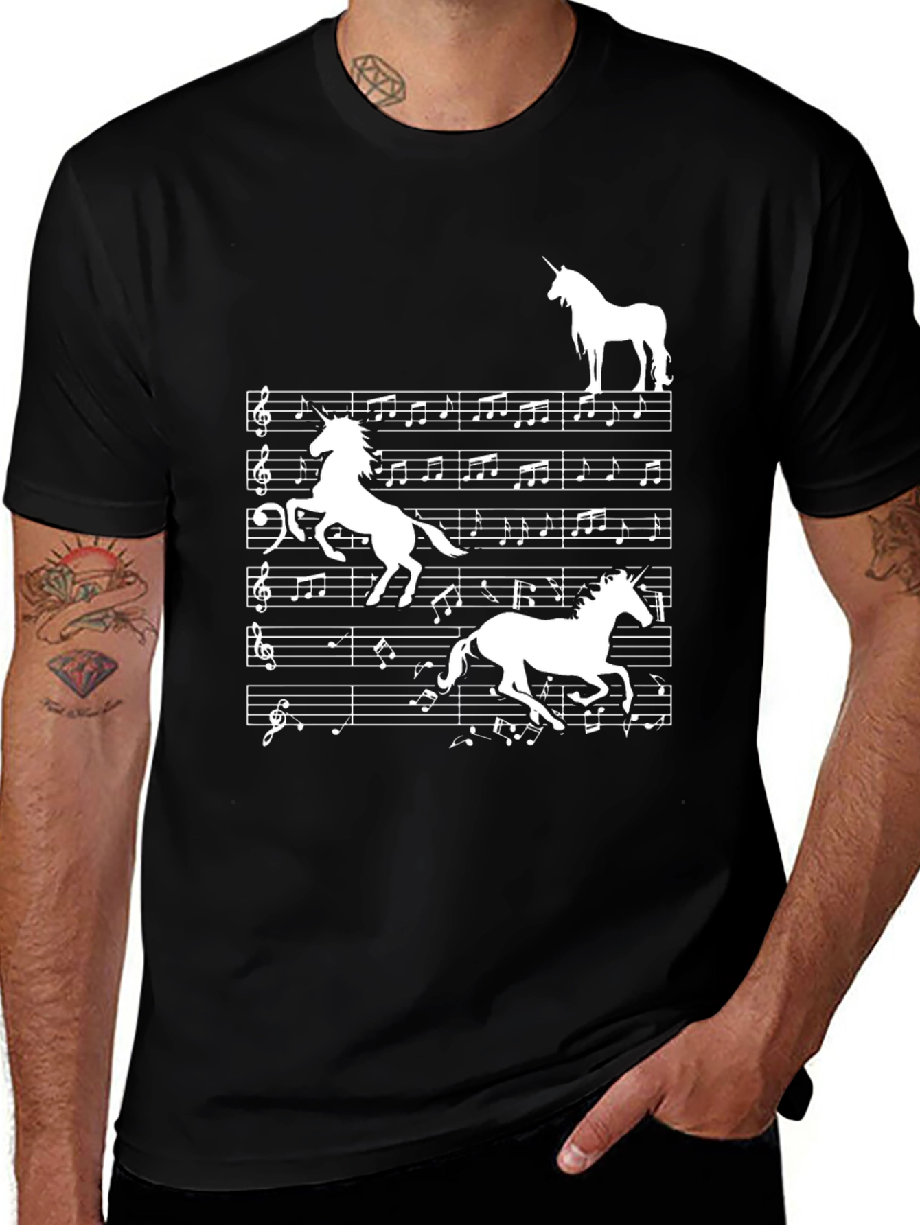Variant 19 of Unicorn Music T-Shirt