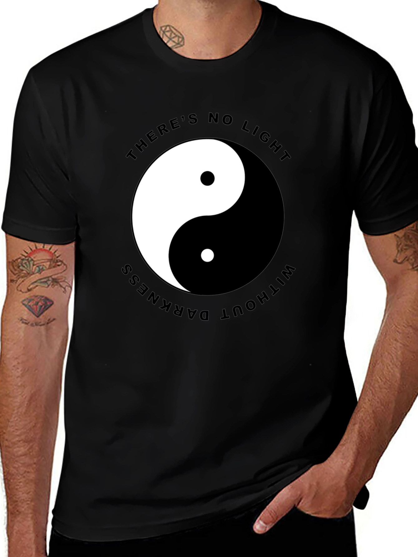 Variant 9 of Yin Yang Light & Darkness Graphic T-Shirt