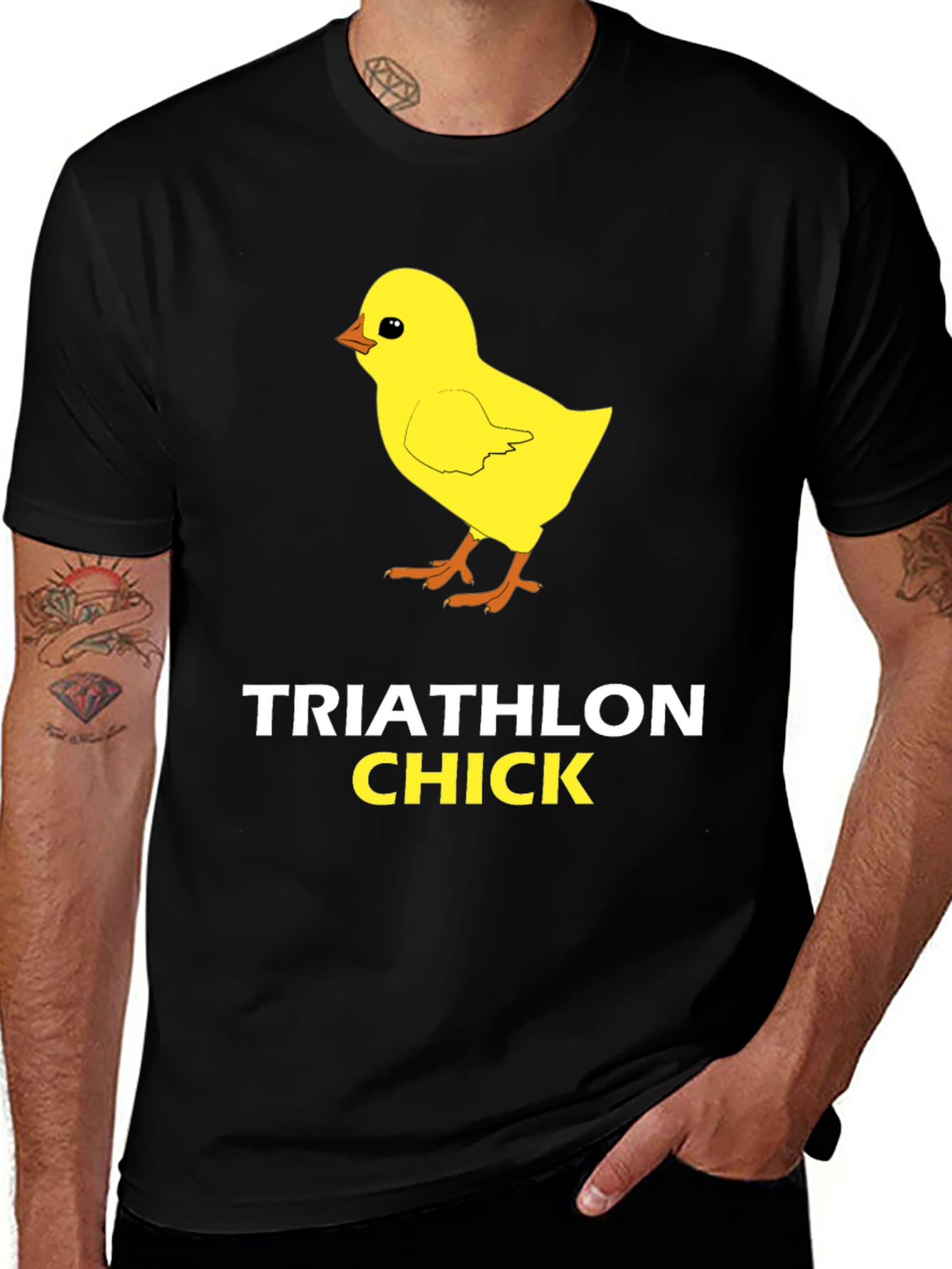 Variant 27 of Triathlon Chick T-Shirt Funny Sportswear