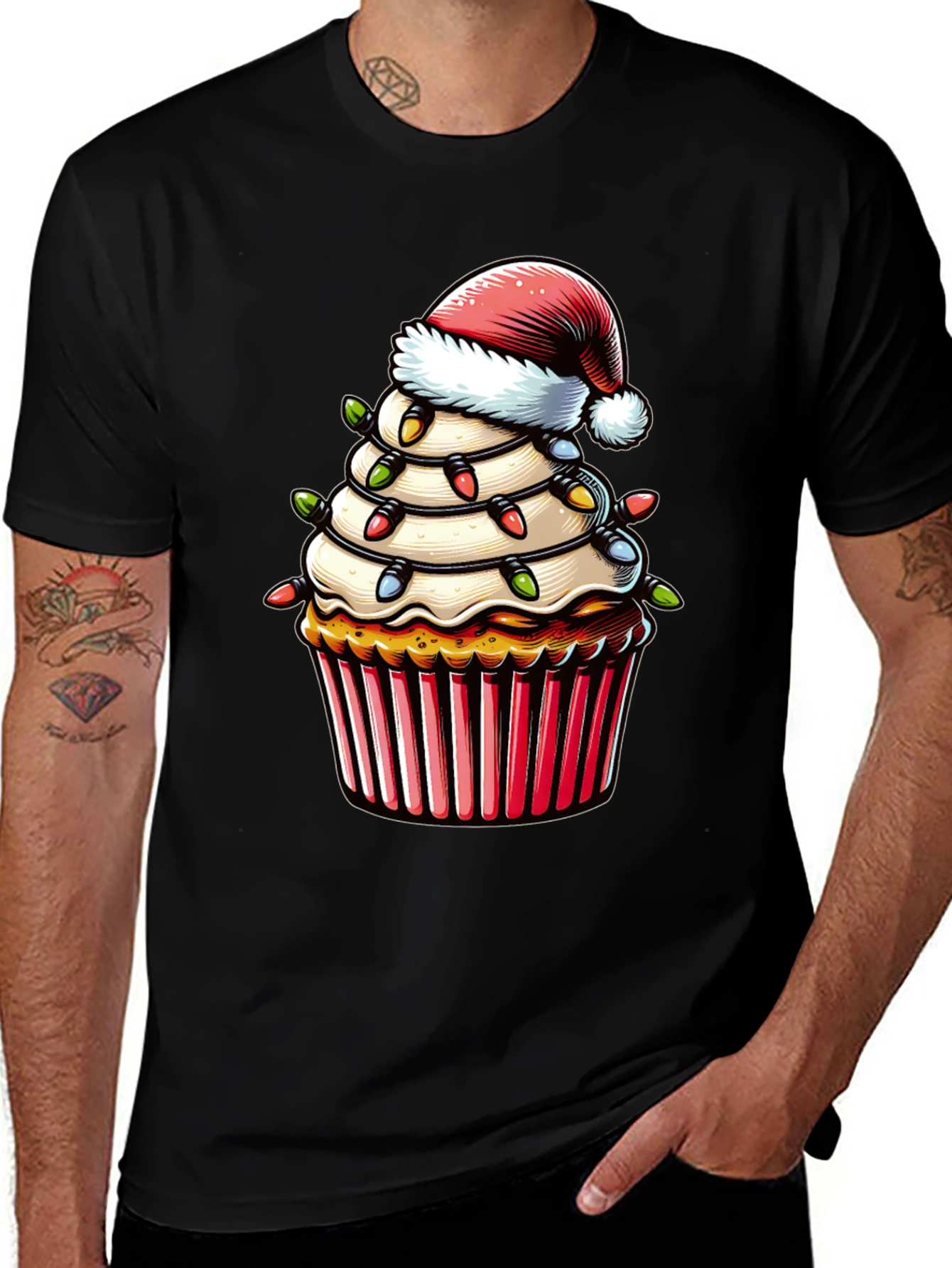 Variant 18 of Festive Christmas Cupcake T-Shirt