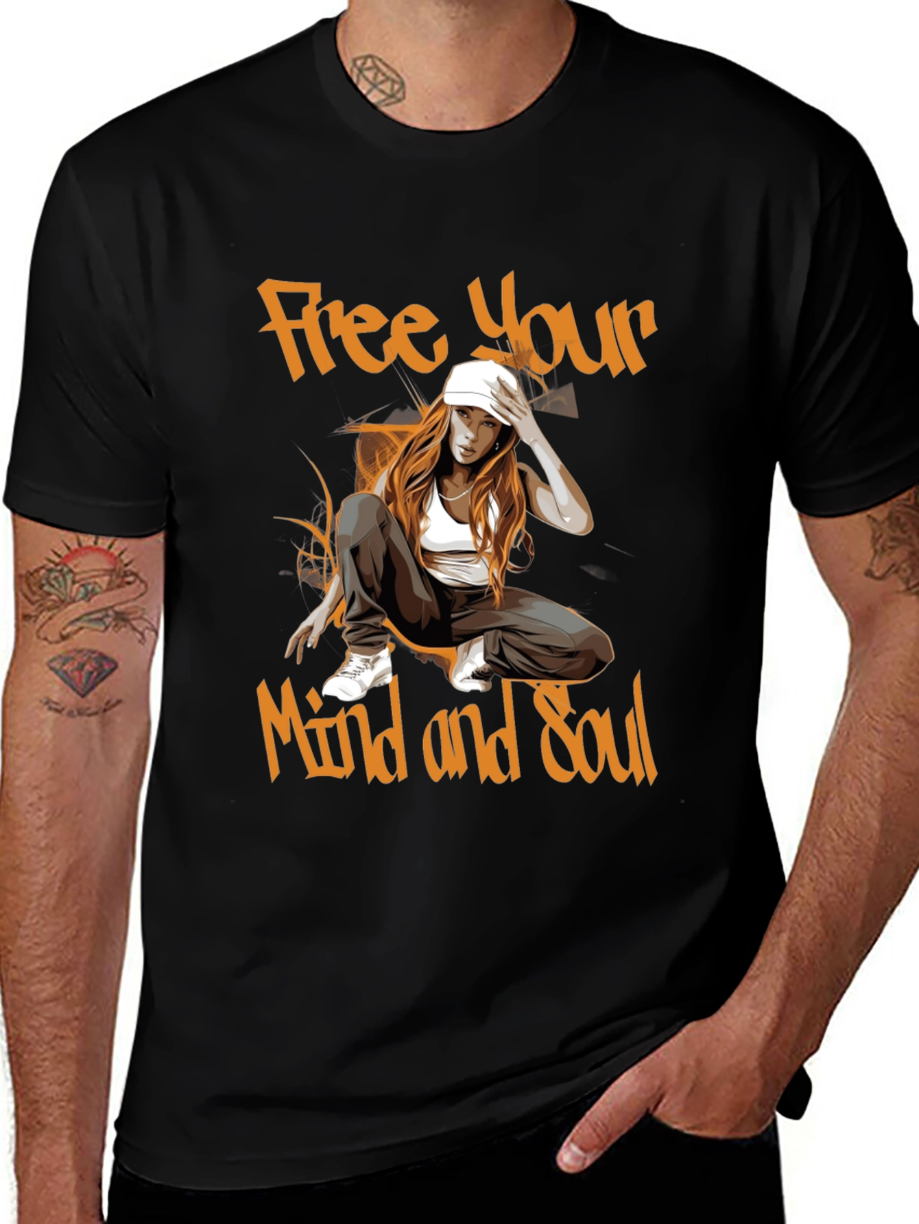 Variant 3 of Free Your Mind & Soul Graphic Tee