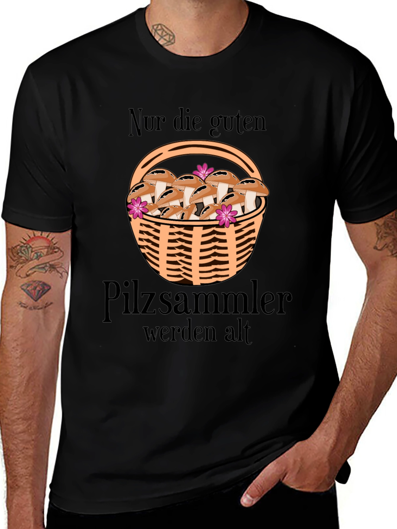 Funny Mushroom Picker T-Shirt - Nur Die Guten Pilzsammler