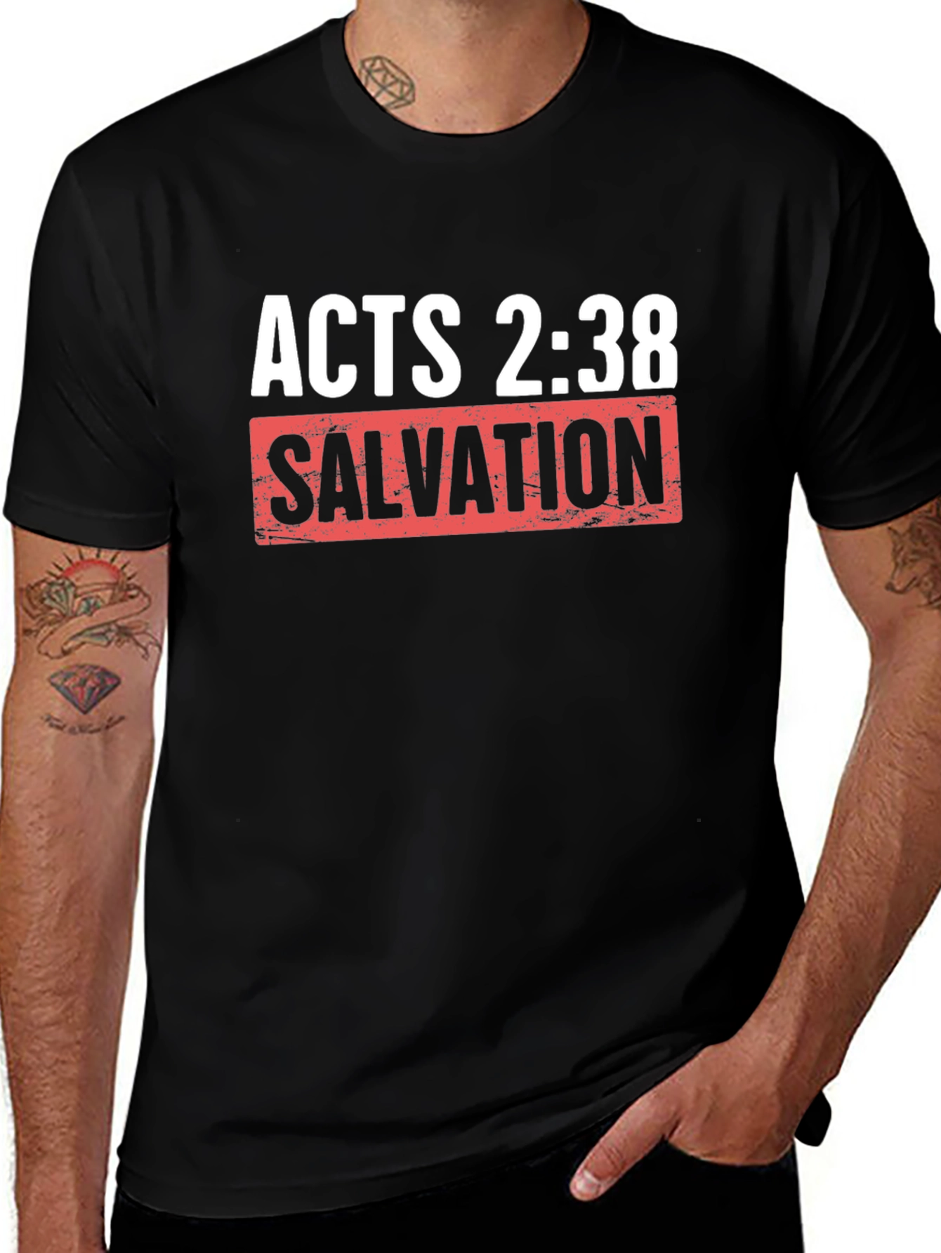 Variant 17 of Acts 2:38 Salvation T-Shirt