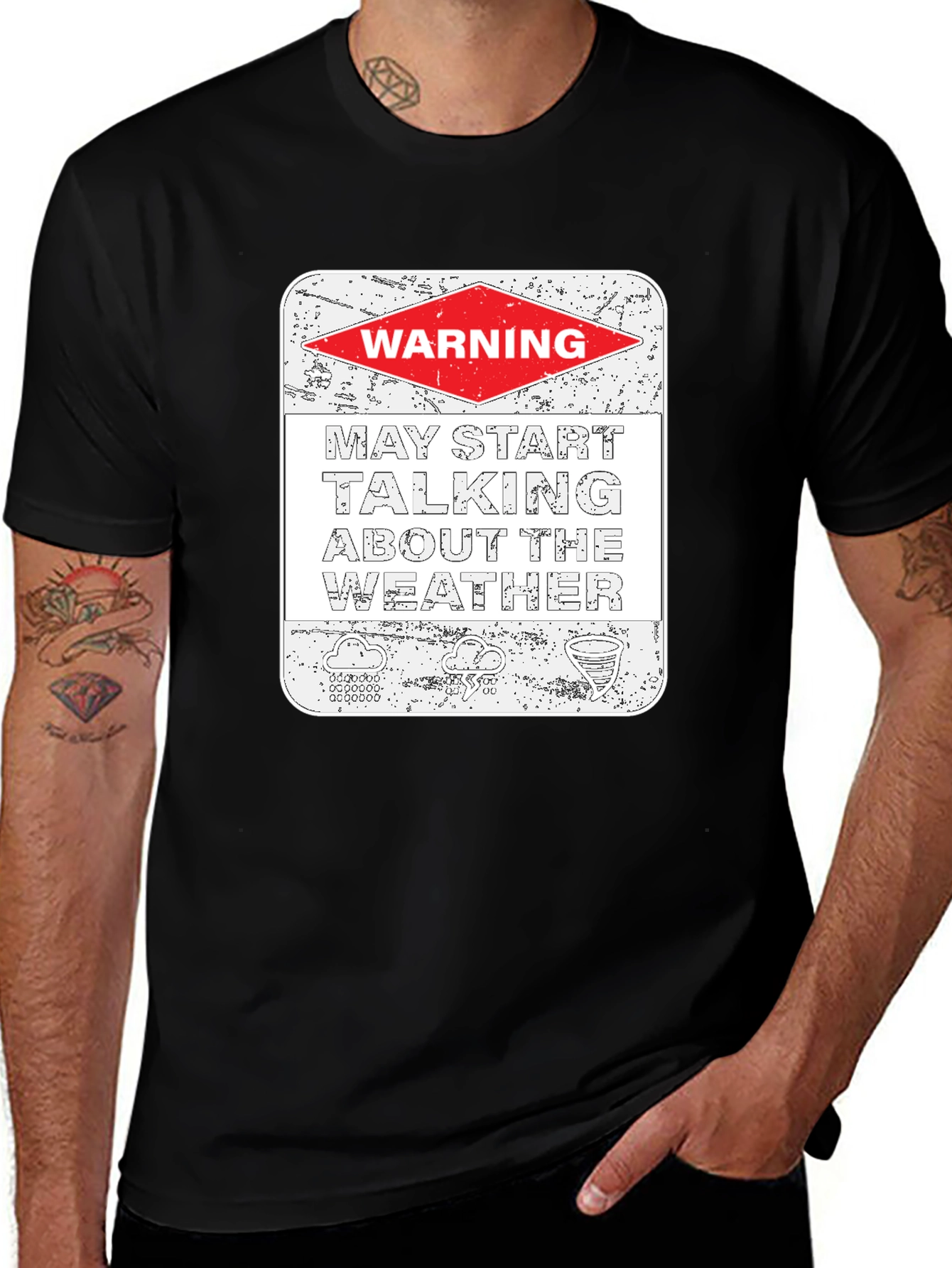 Variant 26 of Warning May Talk About The Weather T-Shirt