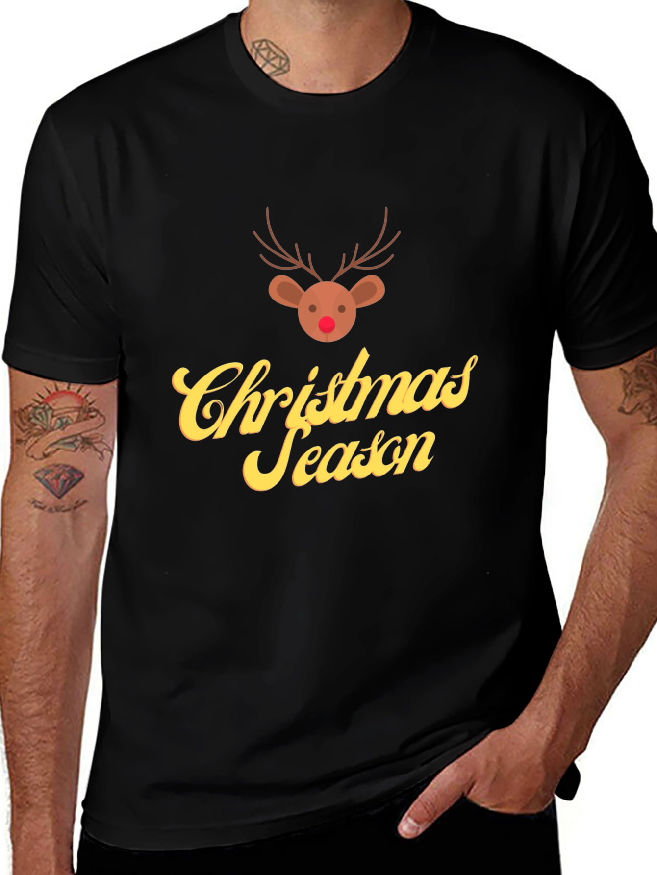 Christmas Season Reindeer Graphic Tee