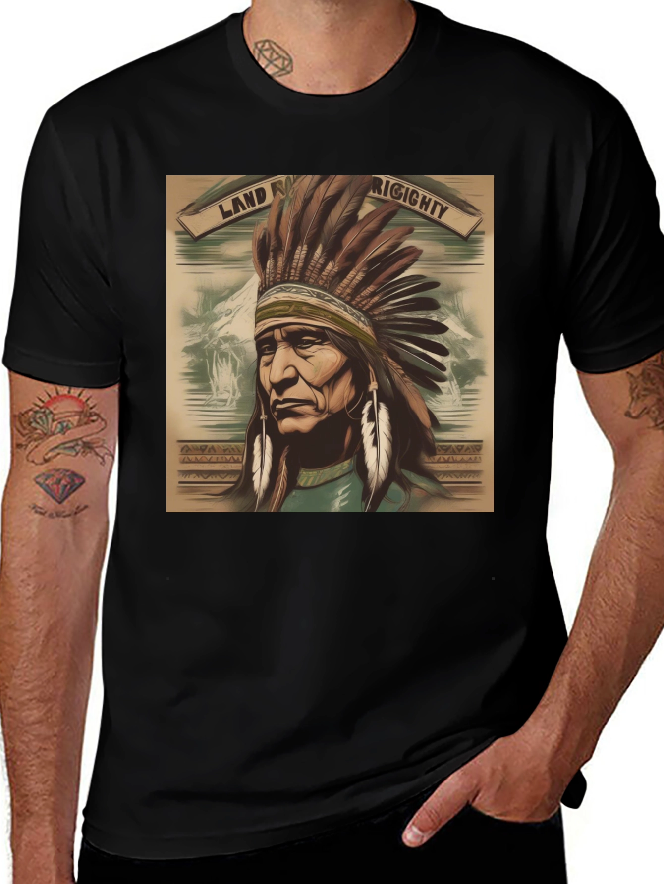 Variant 12 of Native American Chief T-Shirt