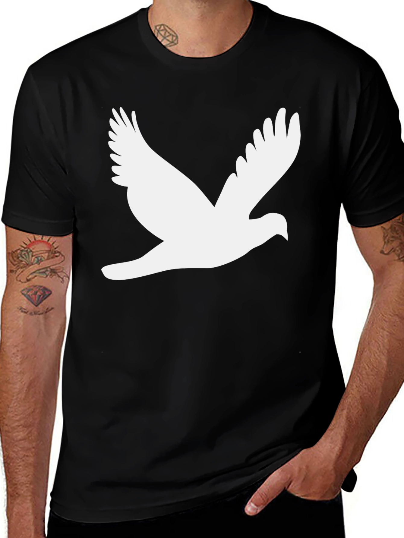 Variant 29 of Dove Graphic Black T-Shirt