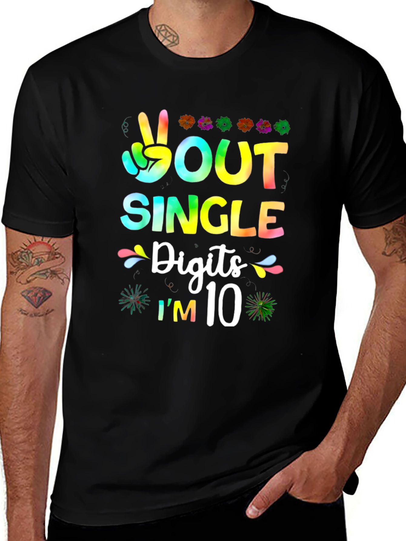 Peace Out Single Digits I'm 10 T-Shirt