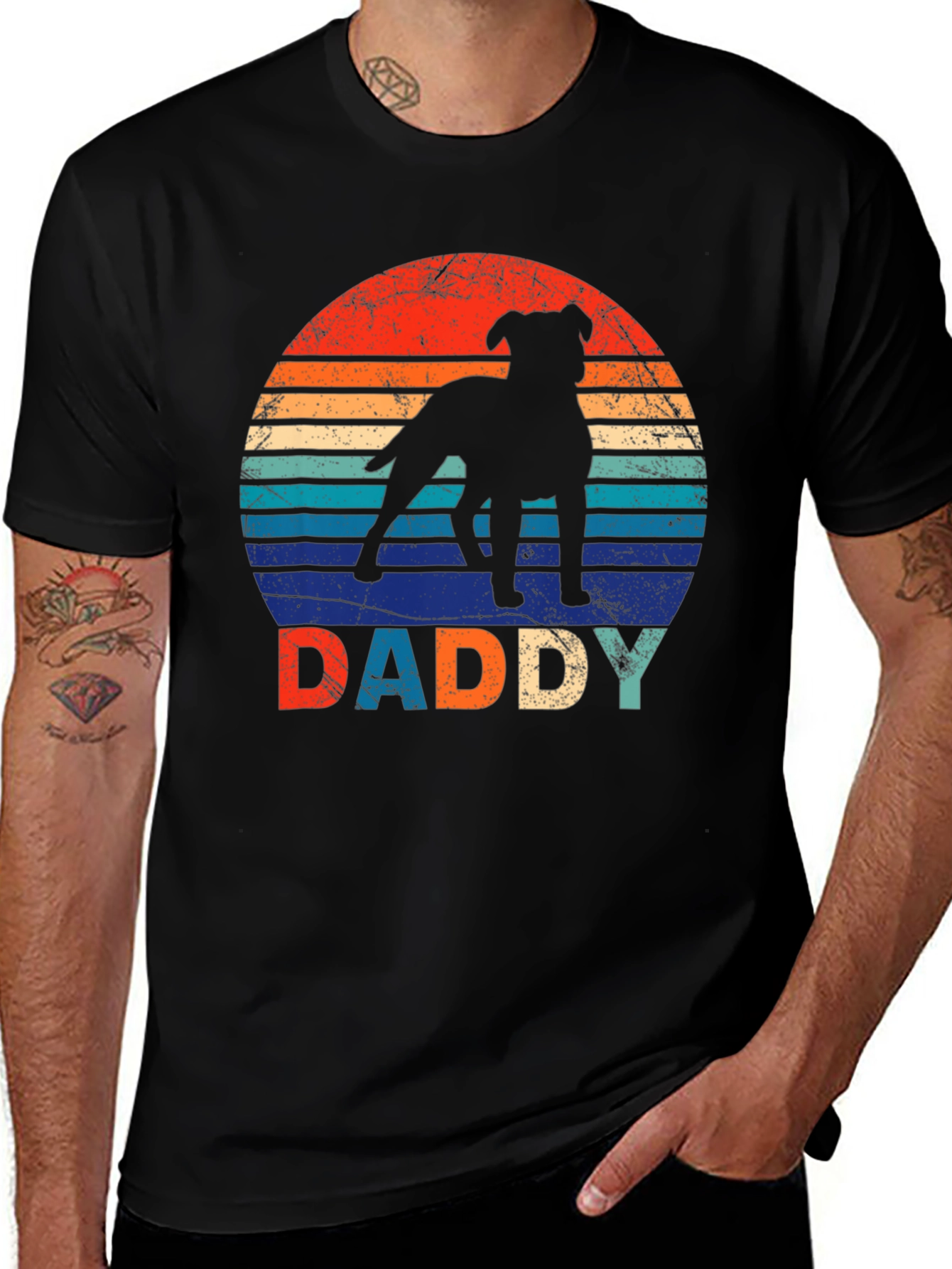 Variant 6 of Retro Dog Daddy T-Shirt