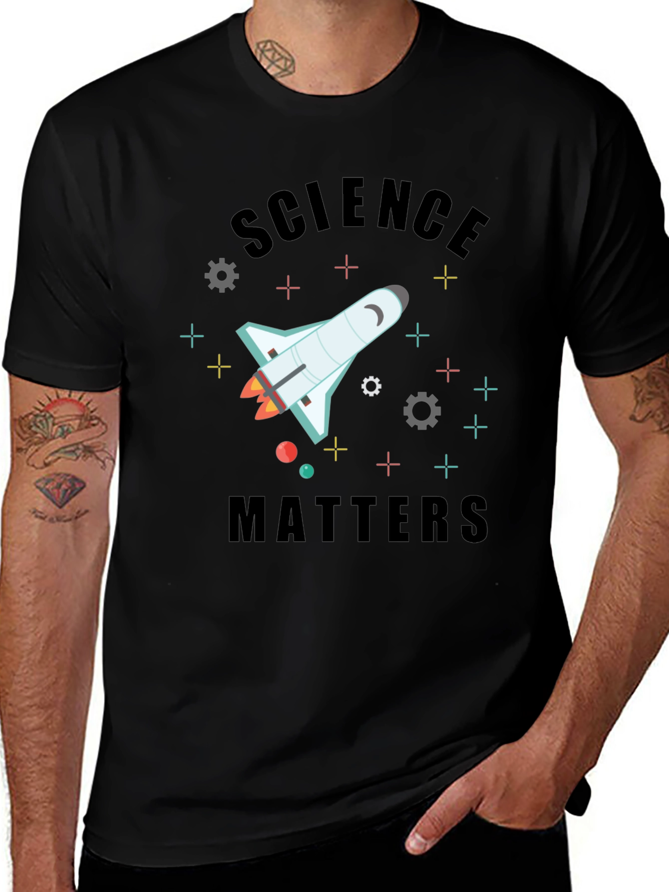 Variant 5 of Science Matters Space Shuttle Graphic T-Shirt