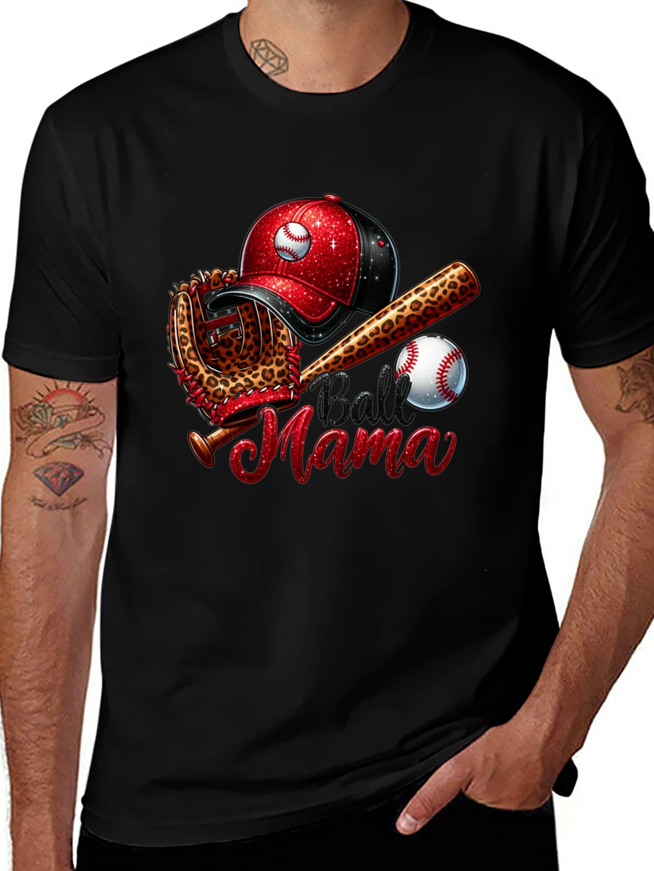 Variant 29 of Ball Mama Baseball T-Shirt