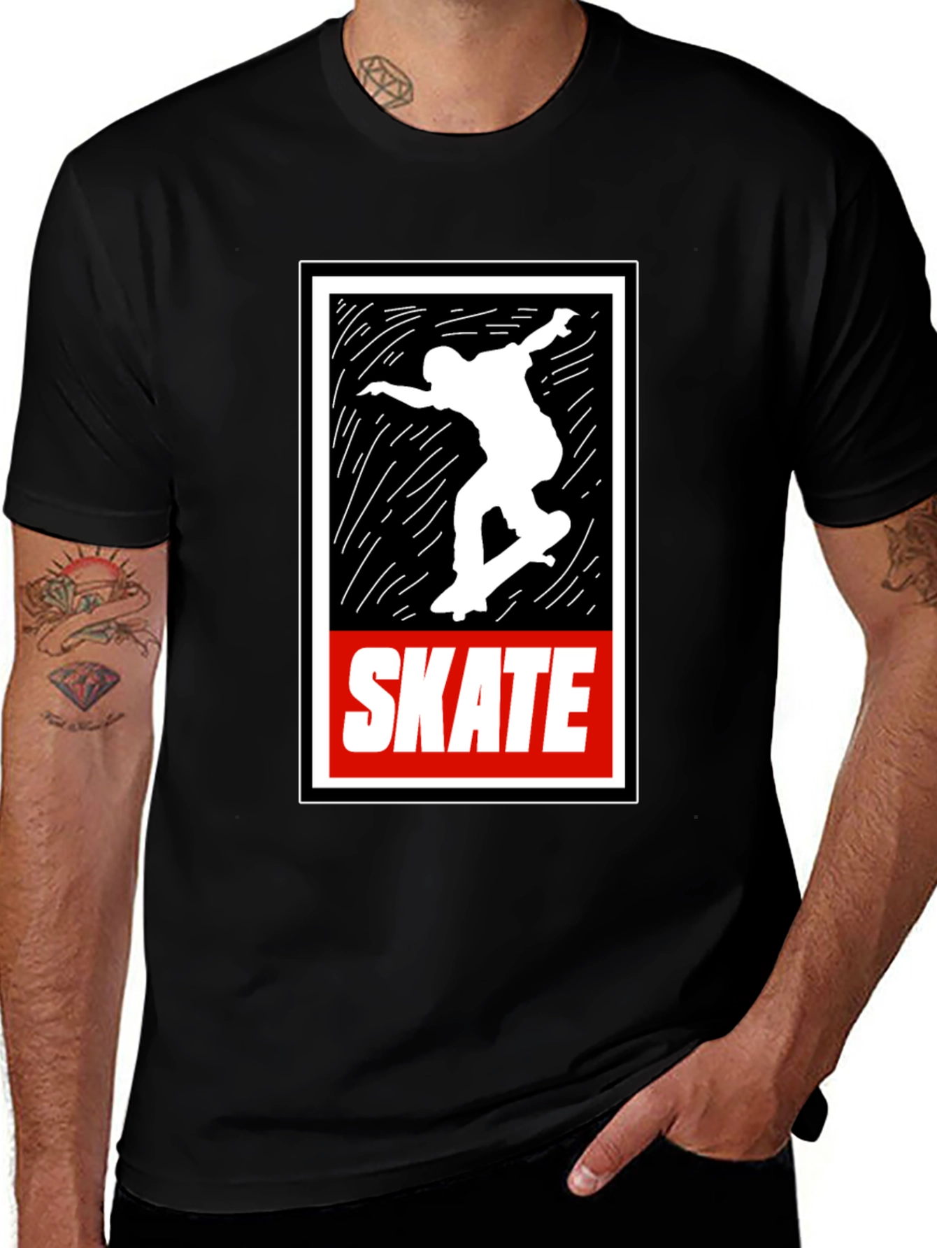 Variant 21 of Skate Graphic T-Shirt - Classic Design