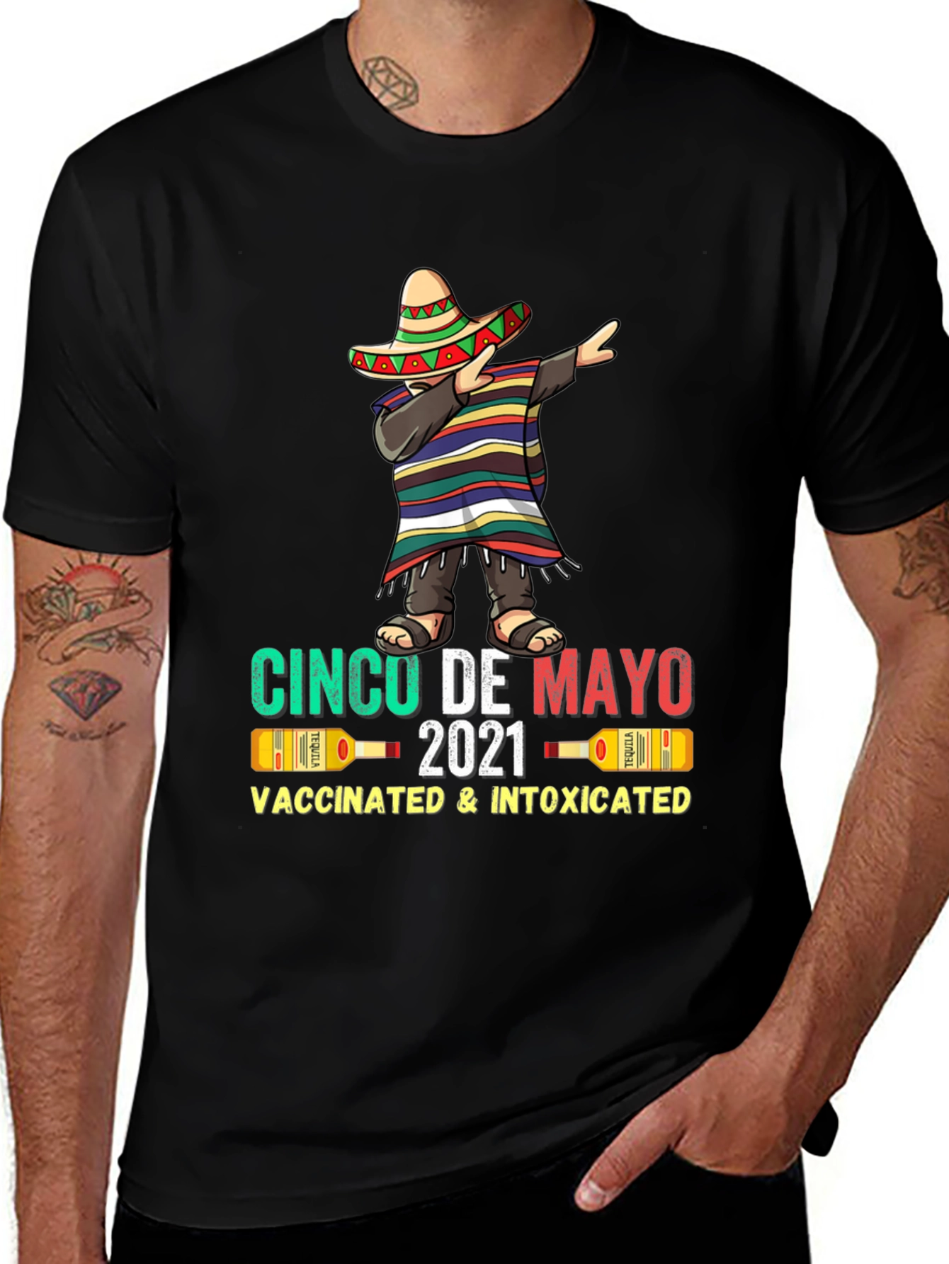 Cinco De Mayo Vaccinated & Intoxicated T-Shirt
