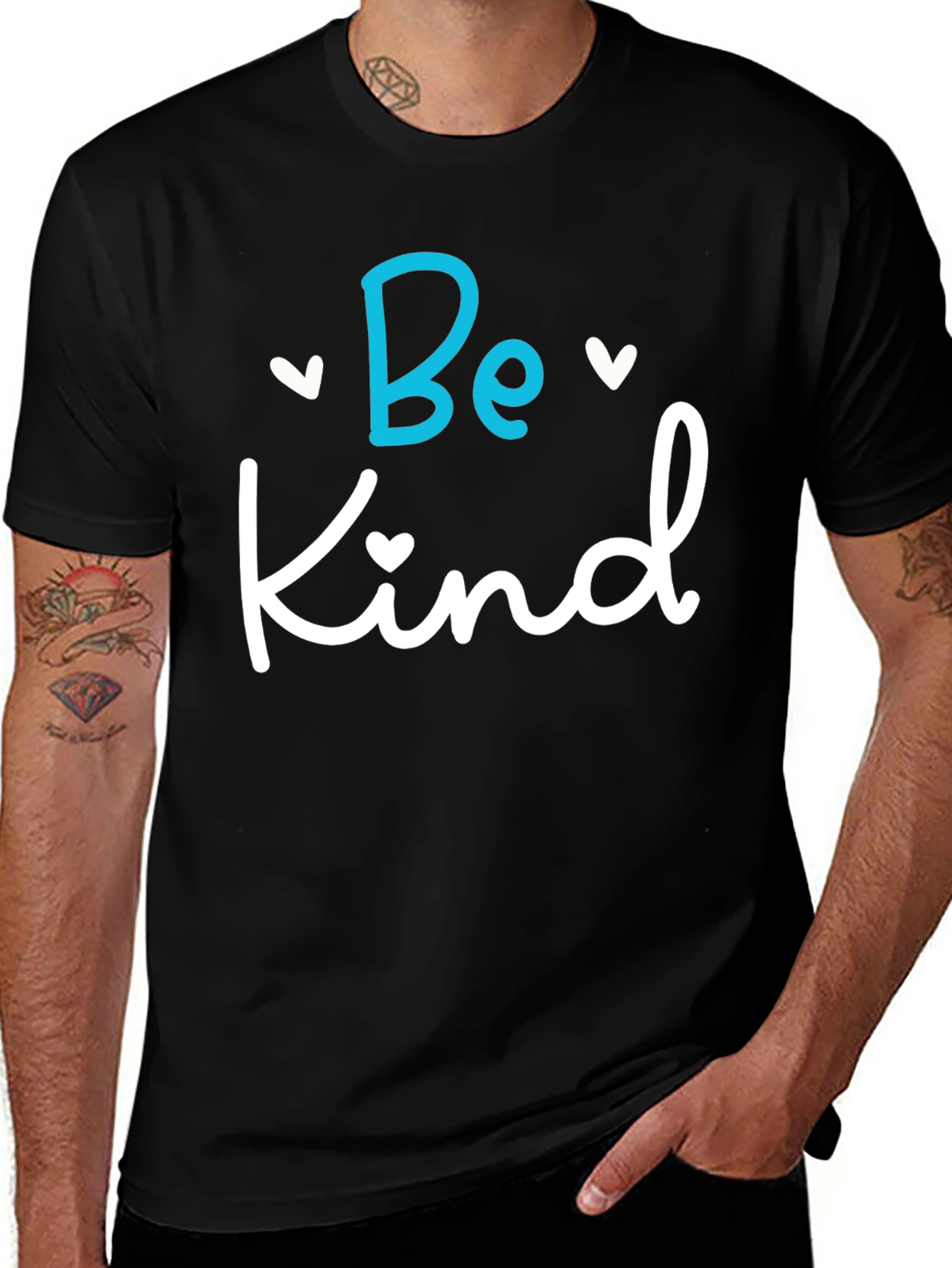 Variant 20 of Be Kind Graphic Tee - Soft Cotton Blend, Unisex